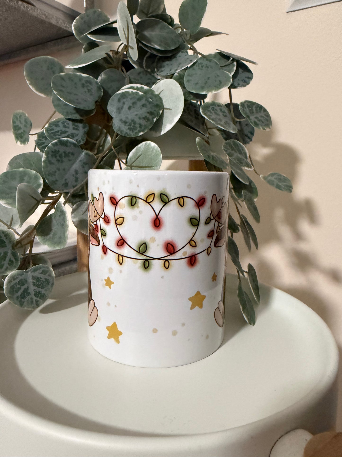 Tasse Elch Lichterkette