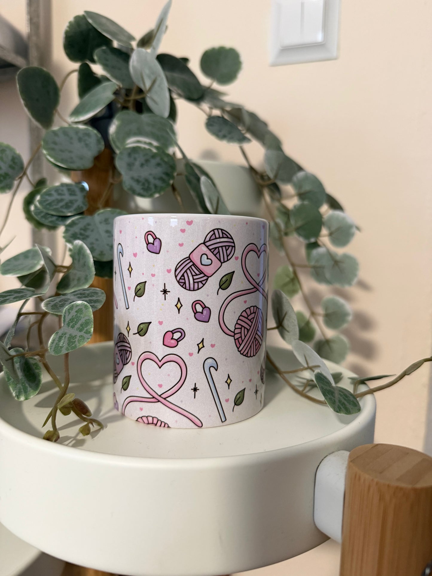 Tasse Häkeln Muster rosa