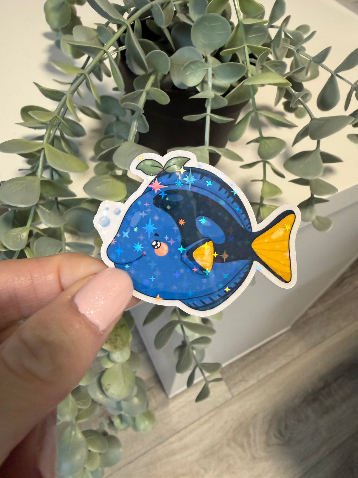 Sticker Meerestier Fisch Doktorfisch Lesezeichen