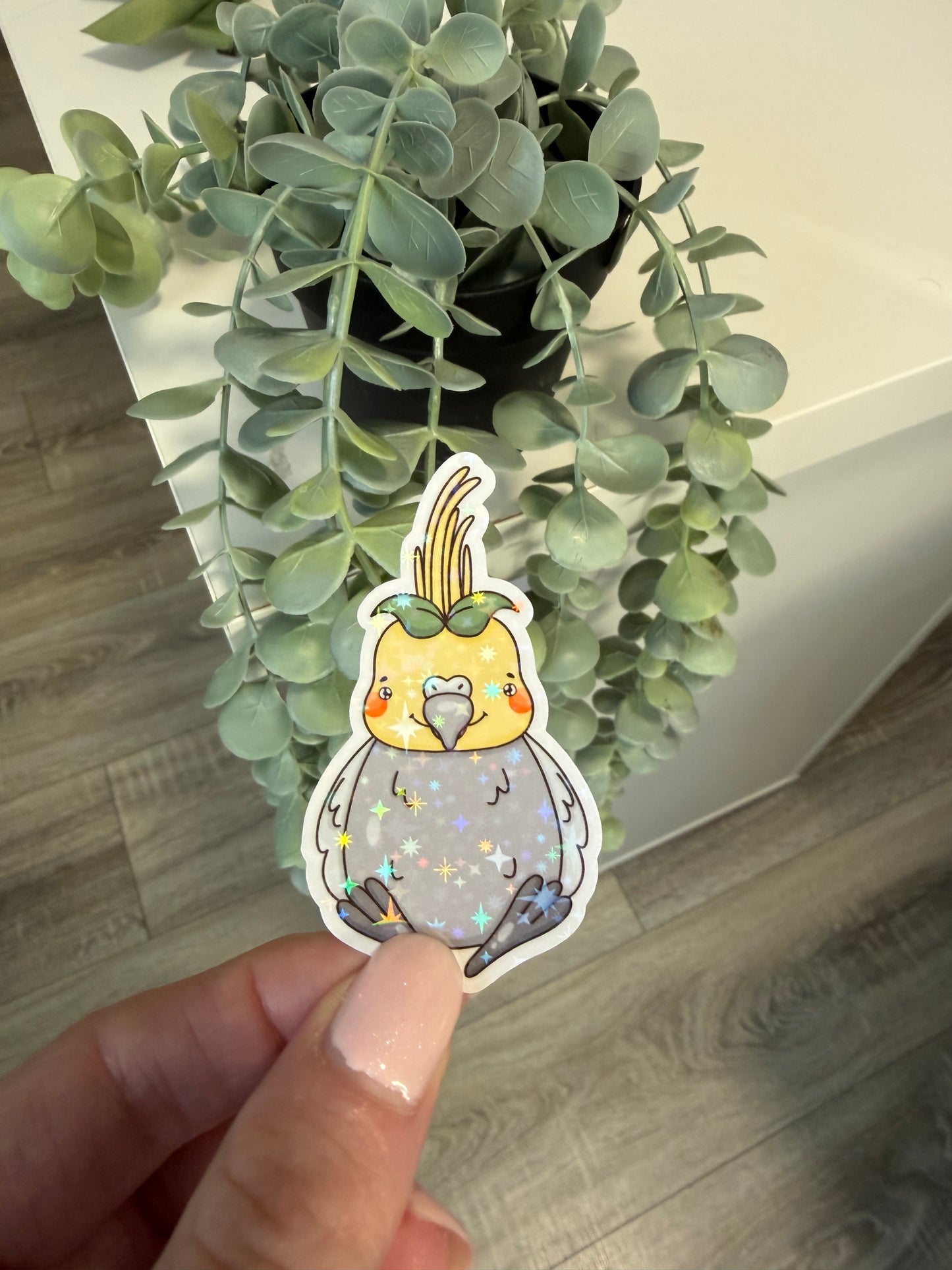 Sticker Nymphensittich Lesezeichen