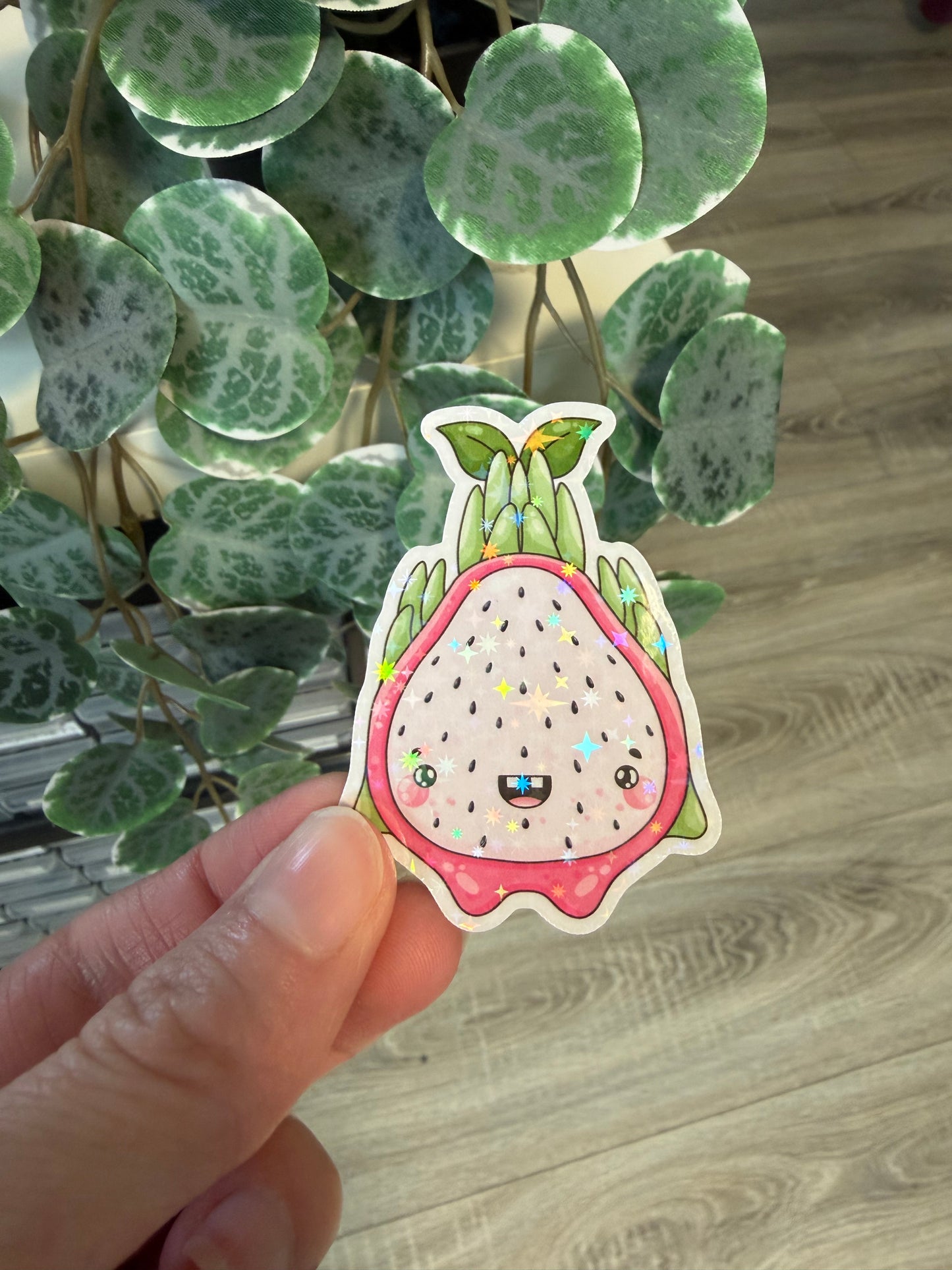 Sticker Drachenfrucht kawaii Lesezeichen