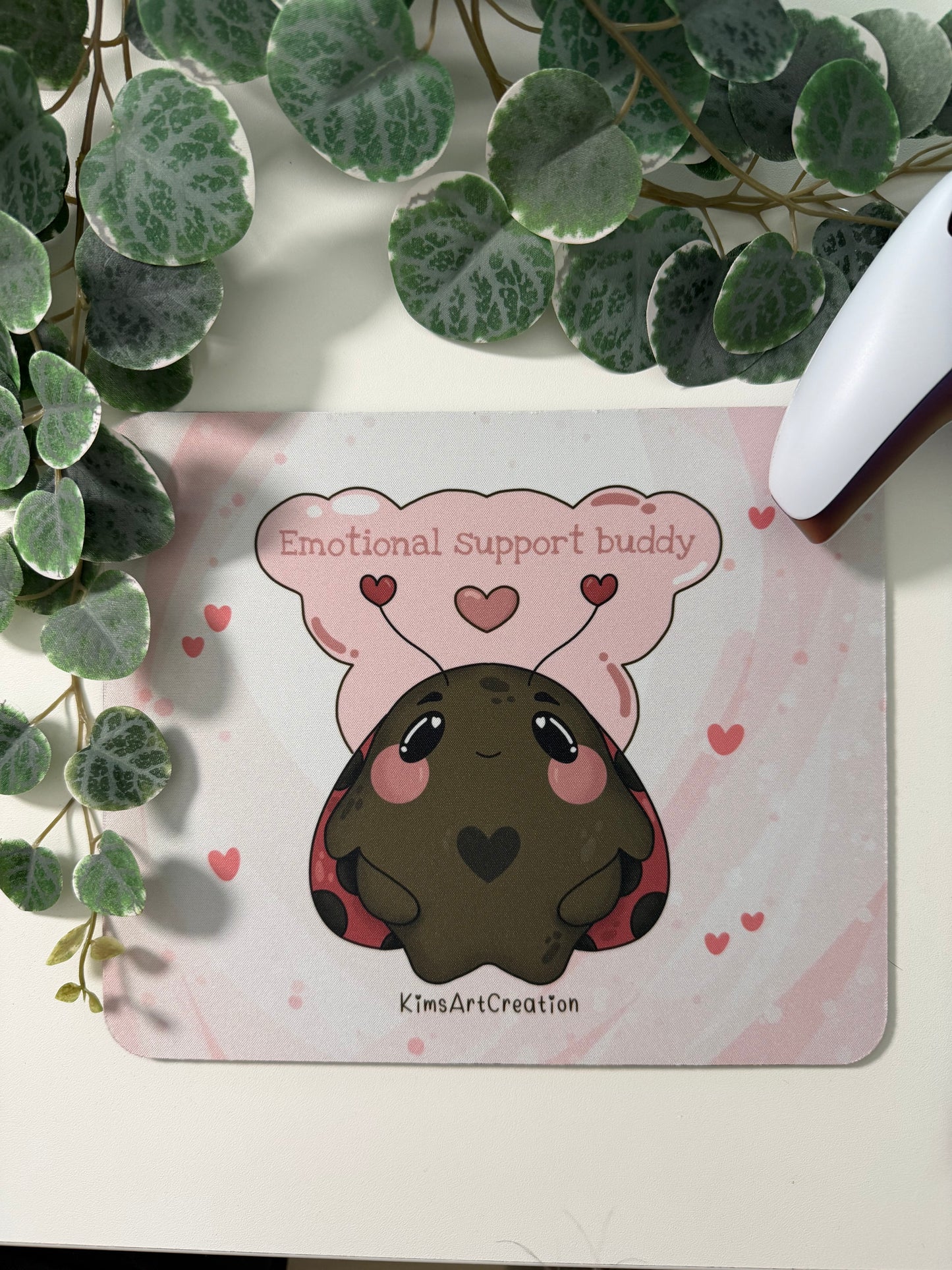 Mauspad Emotional Support Buddy kawaii