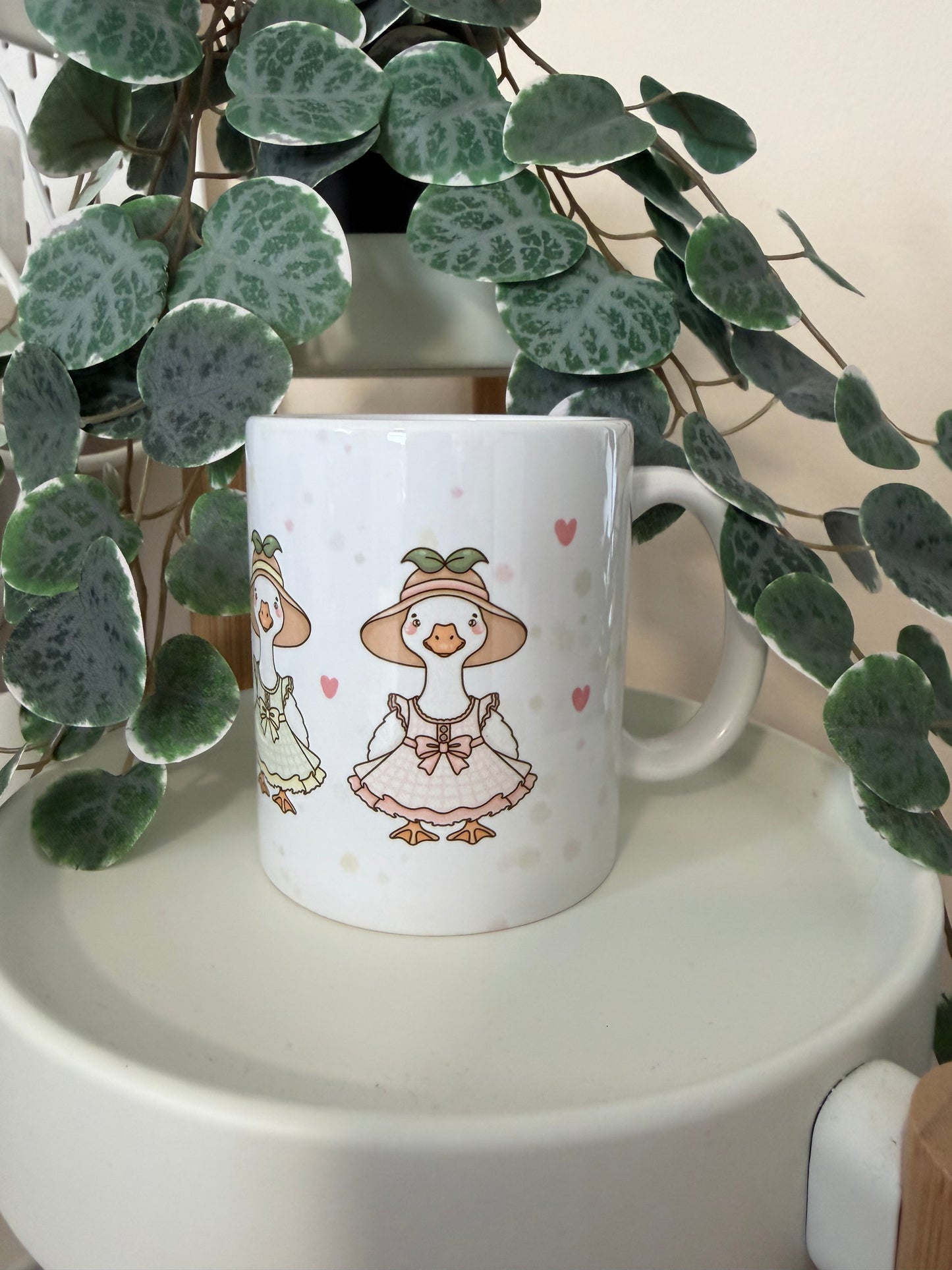 Tasse Gänse im Kleid Sommer