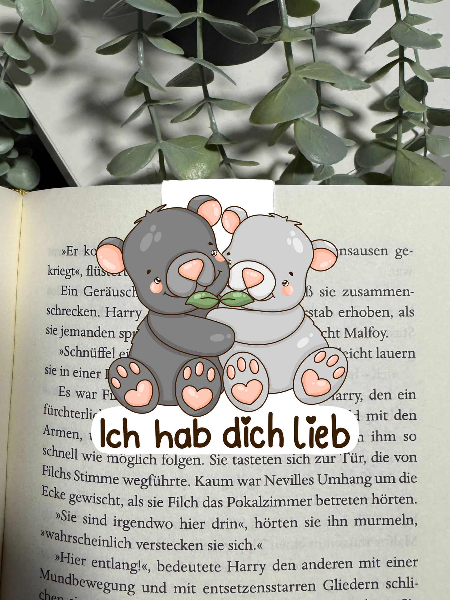 Lesezeichen Bär ich hab dich lieb kawaii