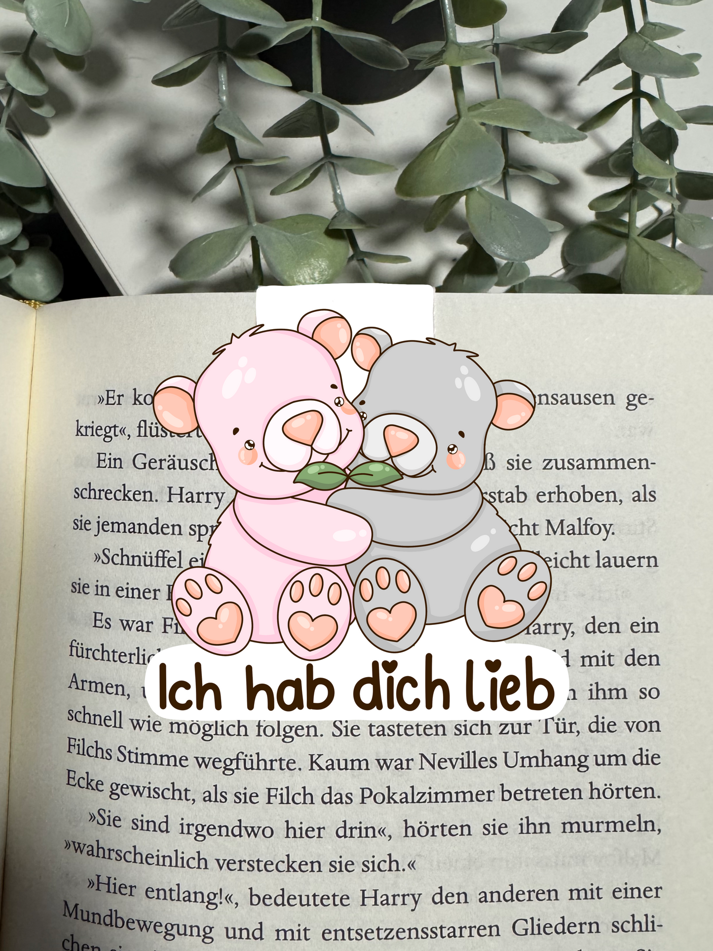Lesezeichen Bär ich hab dich lieb kawaii