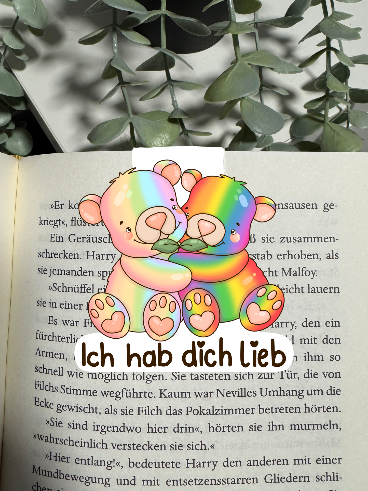Lesezeichen Bär ich hab dich lieb kawaii