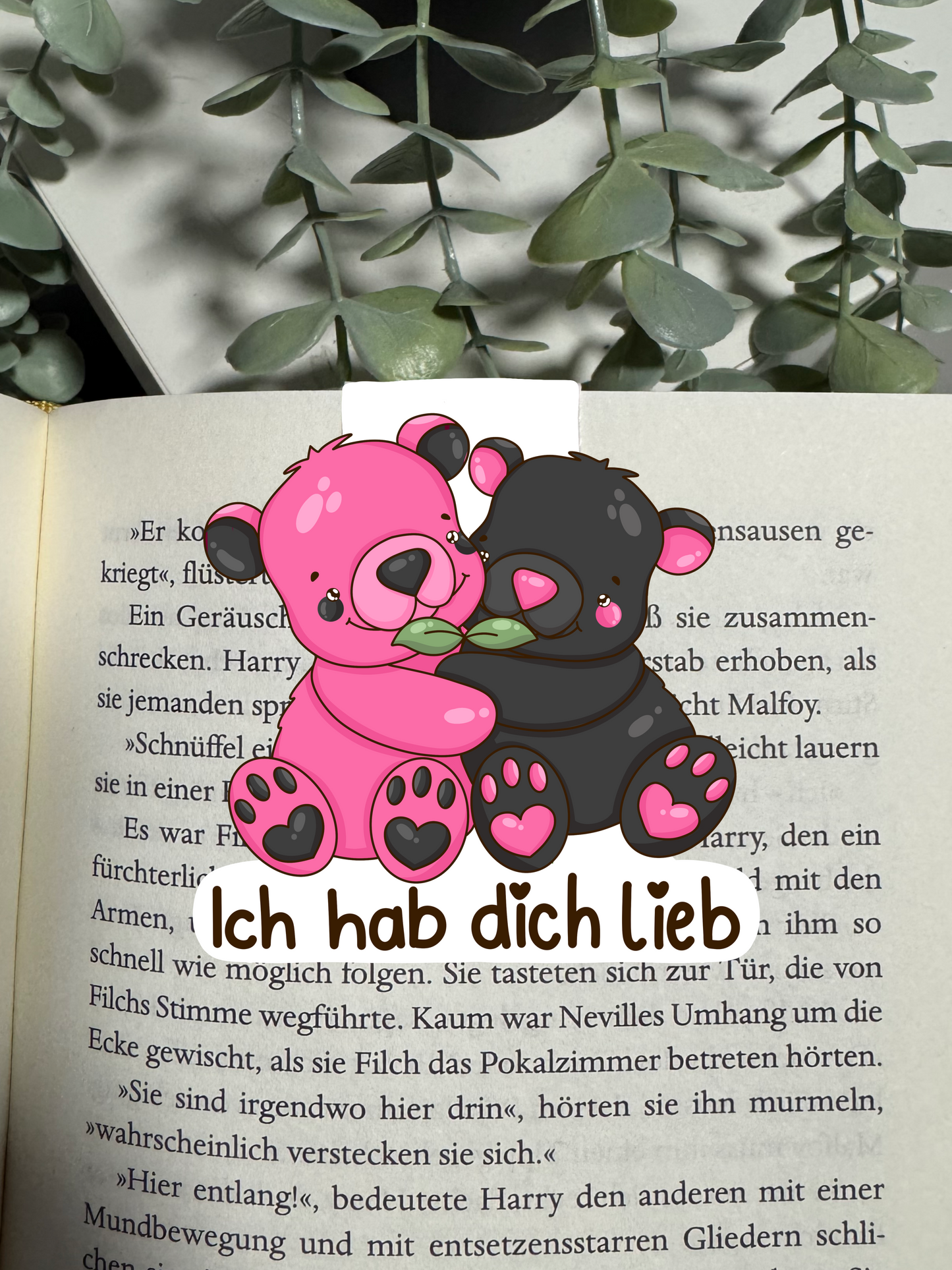 Lesezeichen Bär ich hab dich lieb kawaii