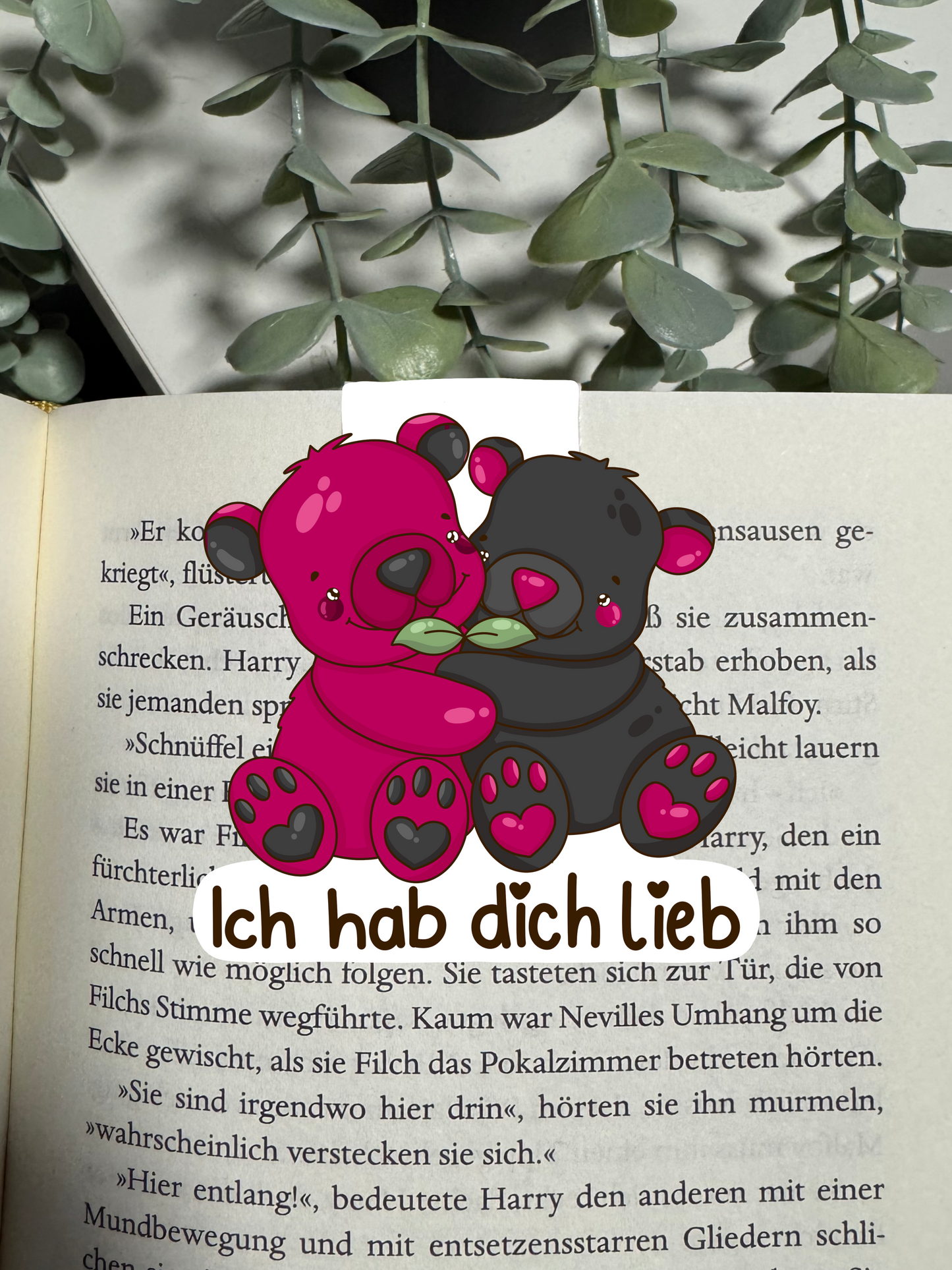 Lesezeichen Bär ich hab dich lieb kawaii