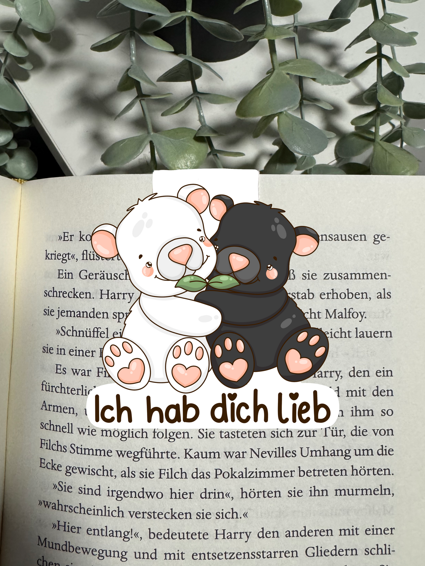 Lesezeichen Bär ich hab dich lieb kawaii