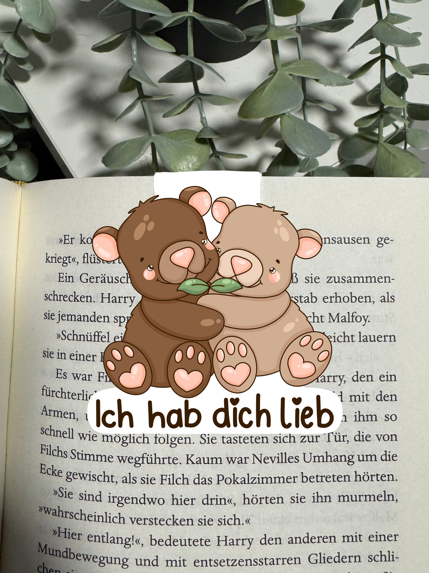Lesezeichen Bär ich hab dich lieb kawaii