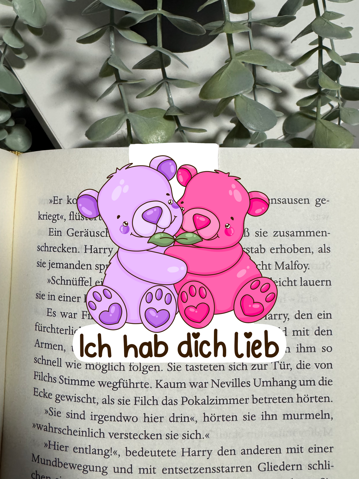 Lesezeichen Bär ich hab dich lieb kawaii