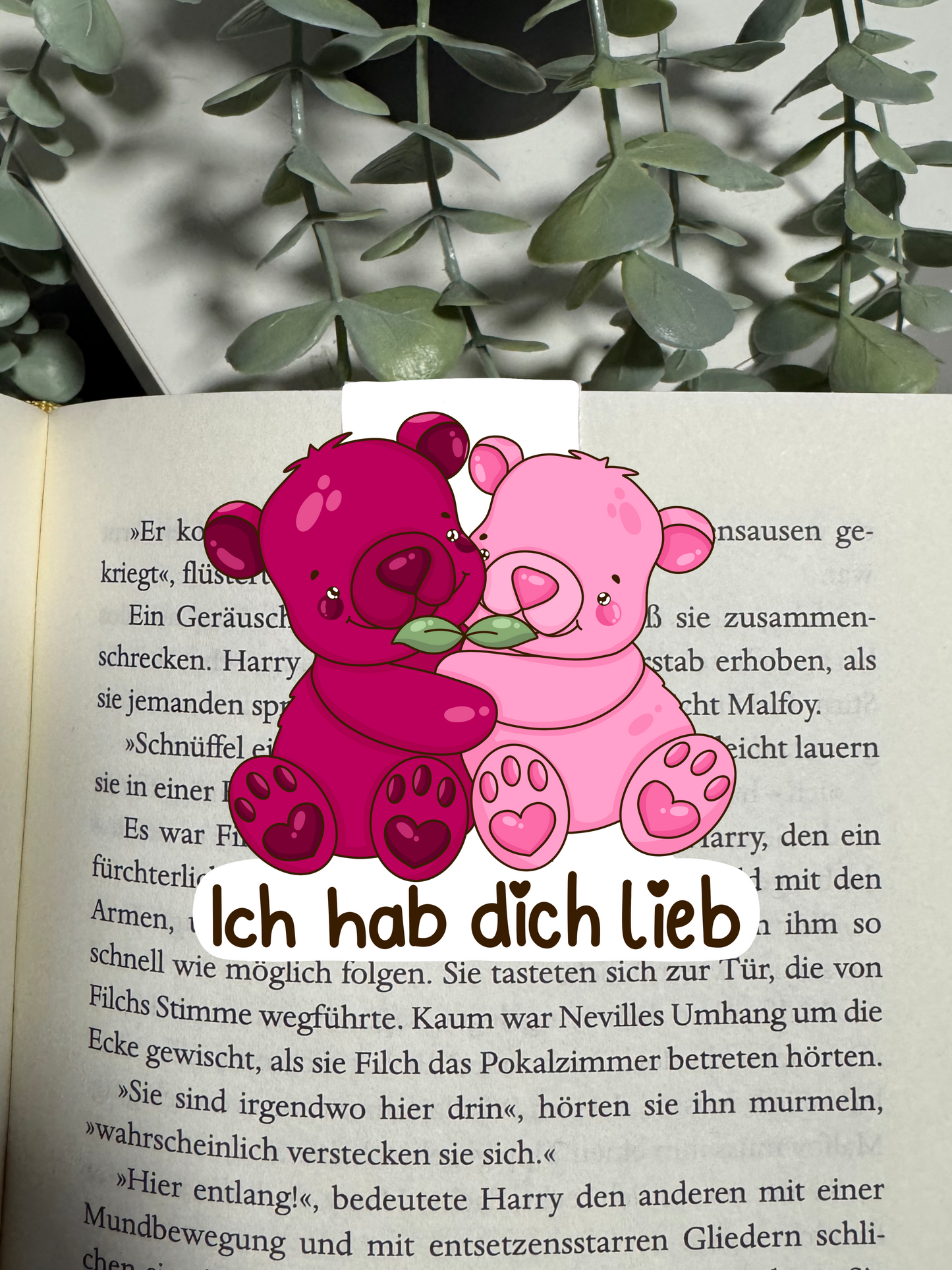 Lesezeichen Bär ich hab dich lieb kawaii