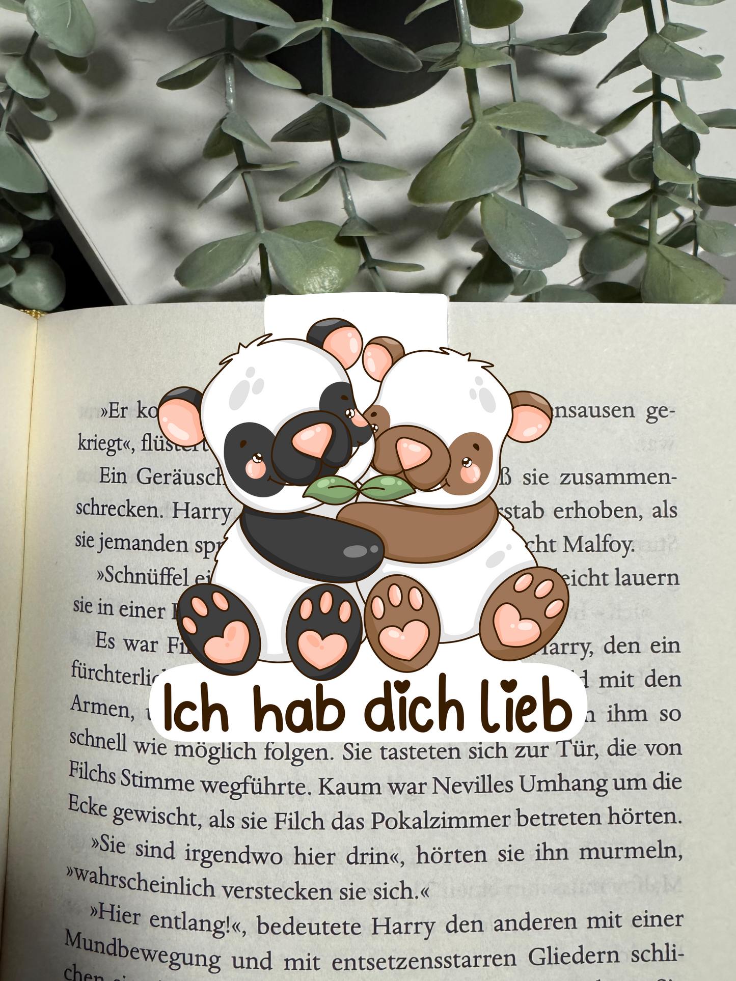 Lesezeichen Bär ich hab dich lieb kawaii