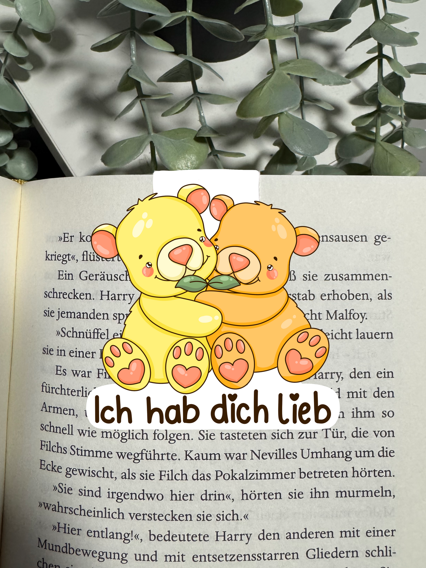 Lesezeichen Bär ich hab dich lieb kawaii