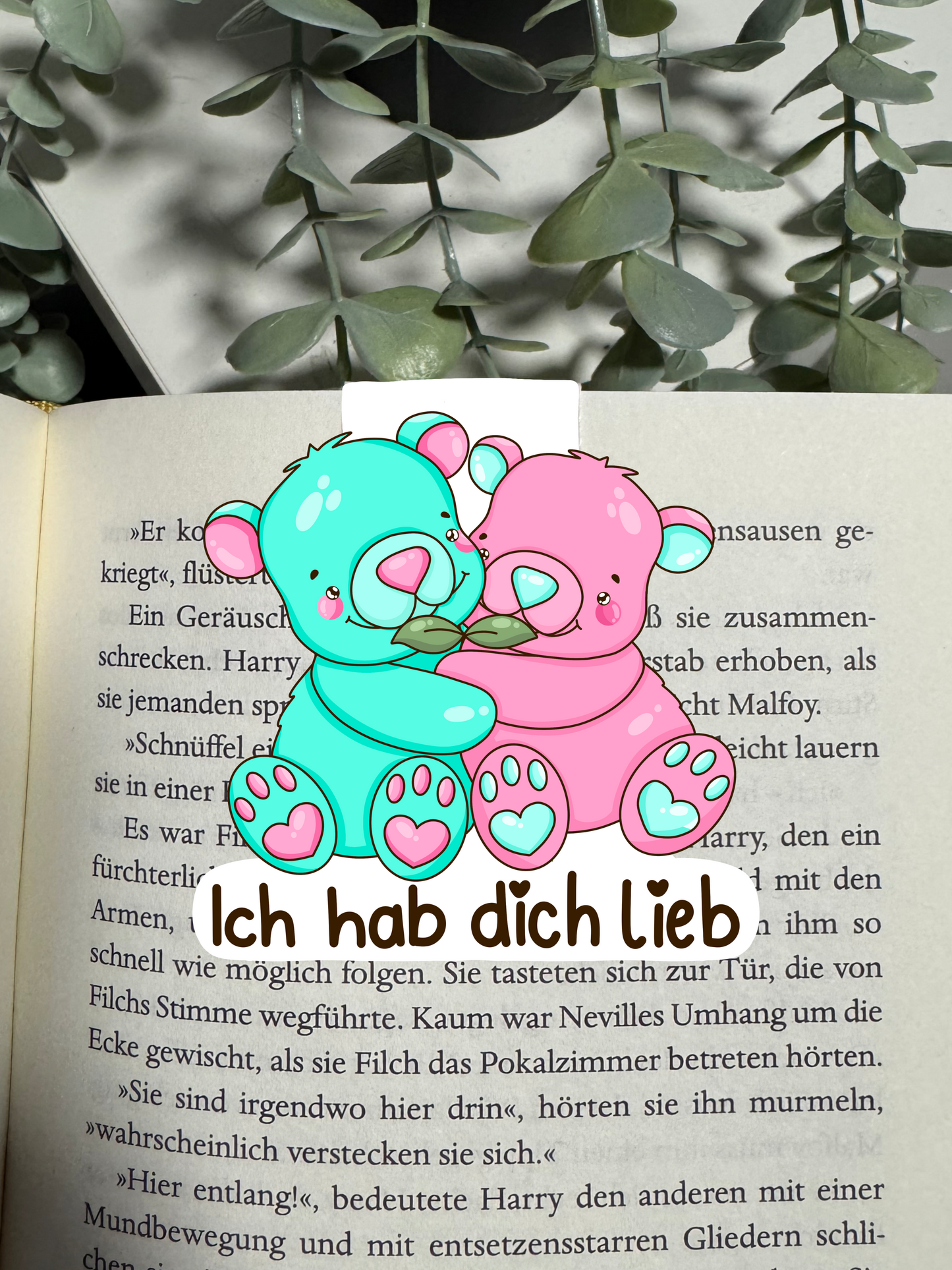 Lesezeichen Bär ich hab dich lieb kawaii