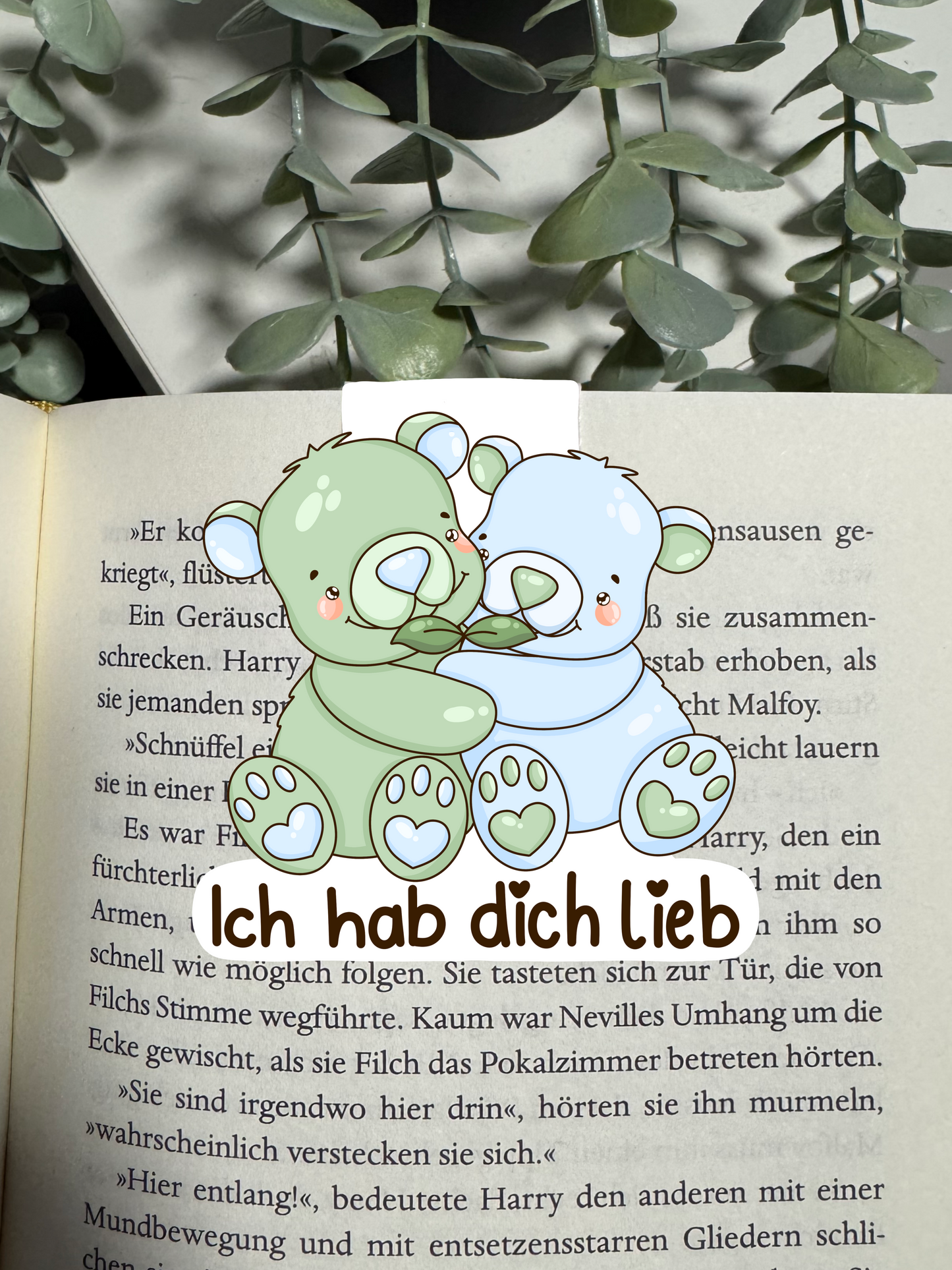 Lesezeichen Bär ich hab dich lieb kawaii
