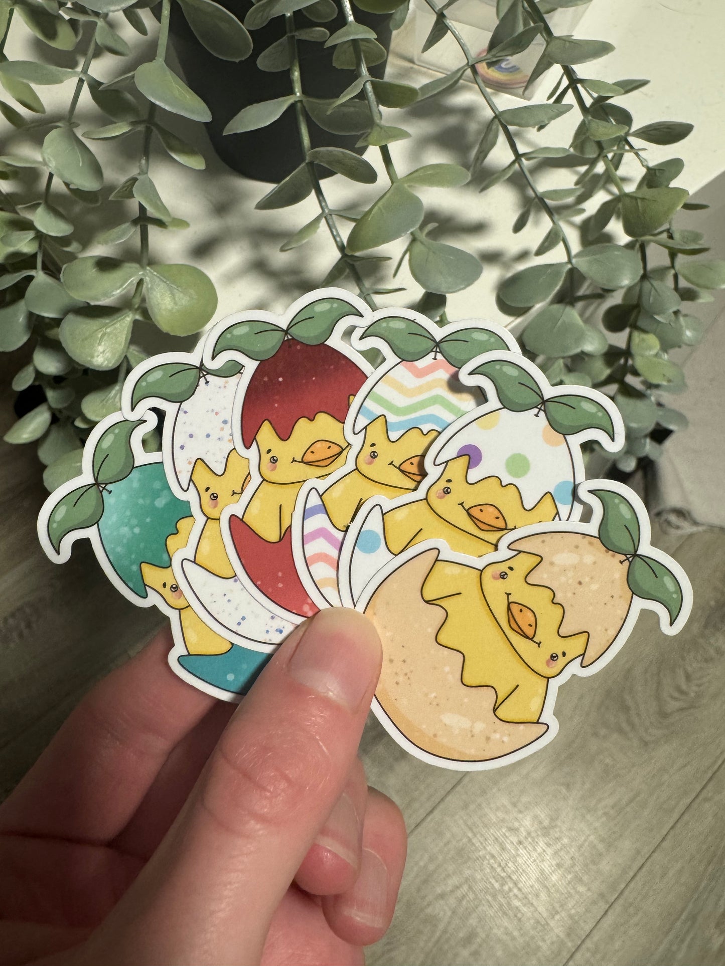 Oster Sticker kawaii Küken im Ei