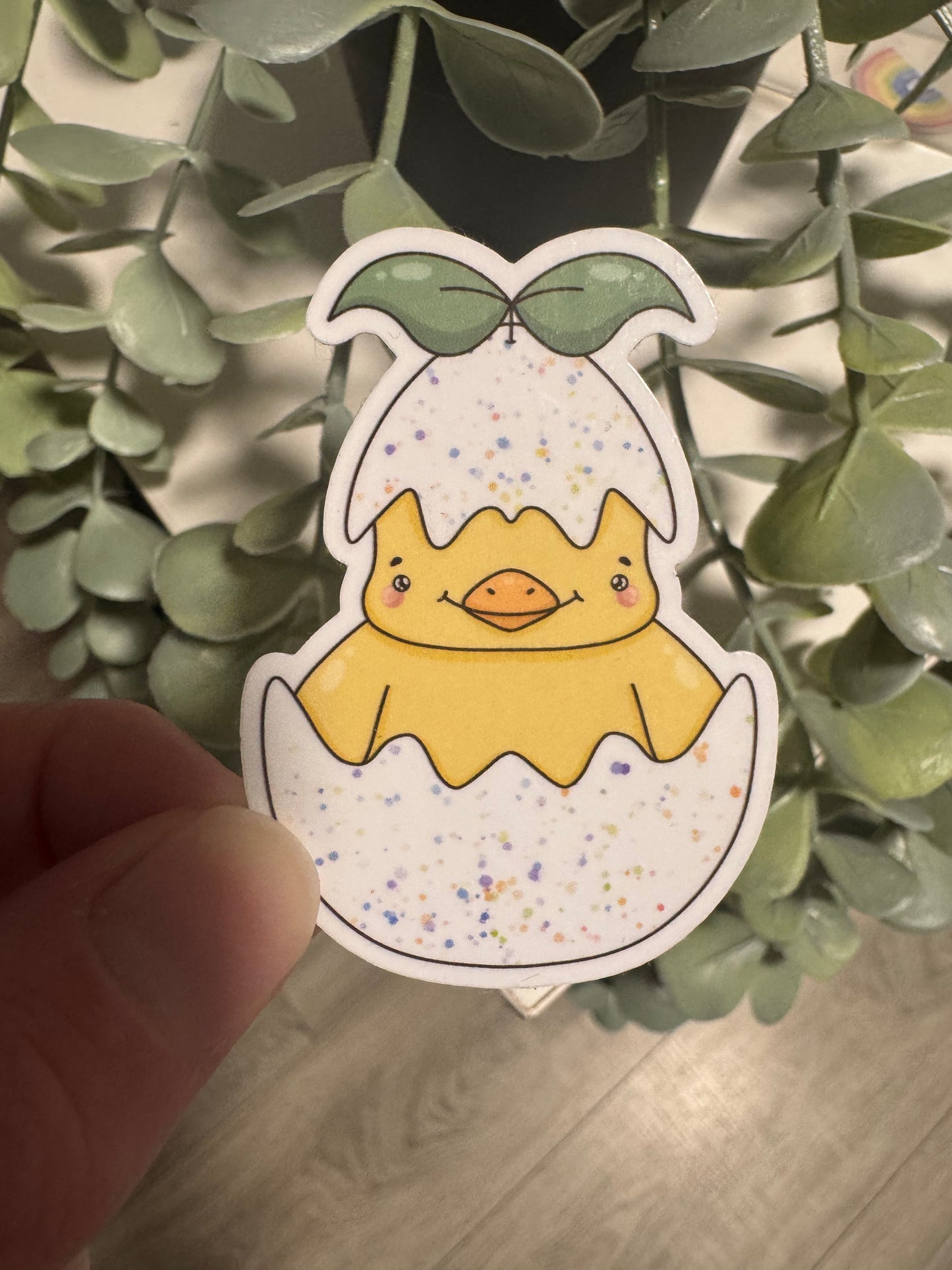 Oster Sticker kawaii Küken im Ei