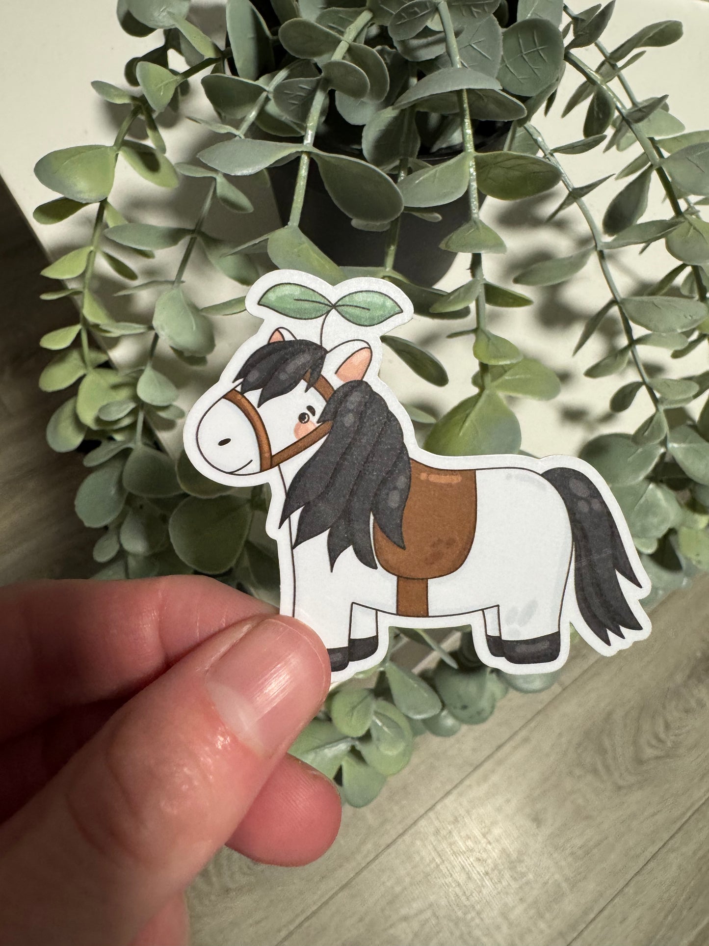 Kawaii Sticker Pferd cute Laptop Aufkleber