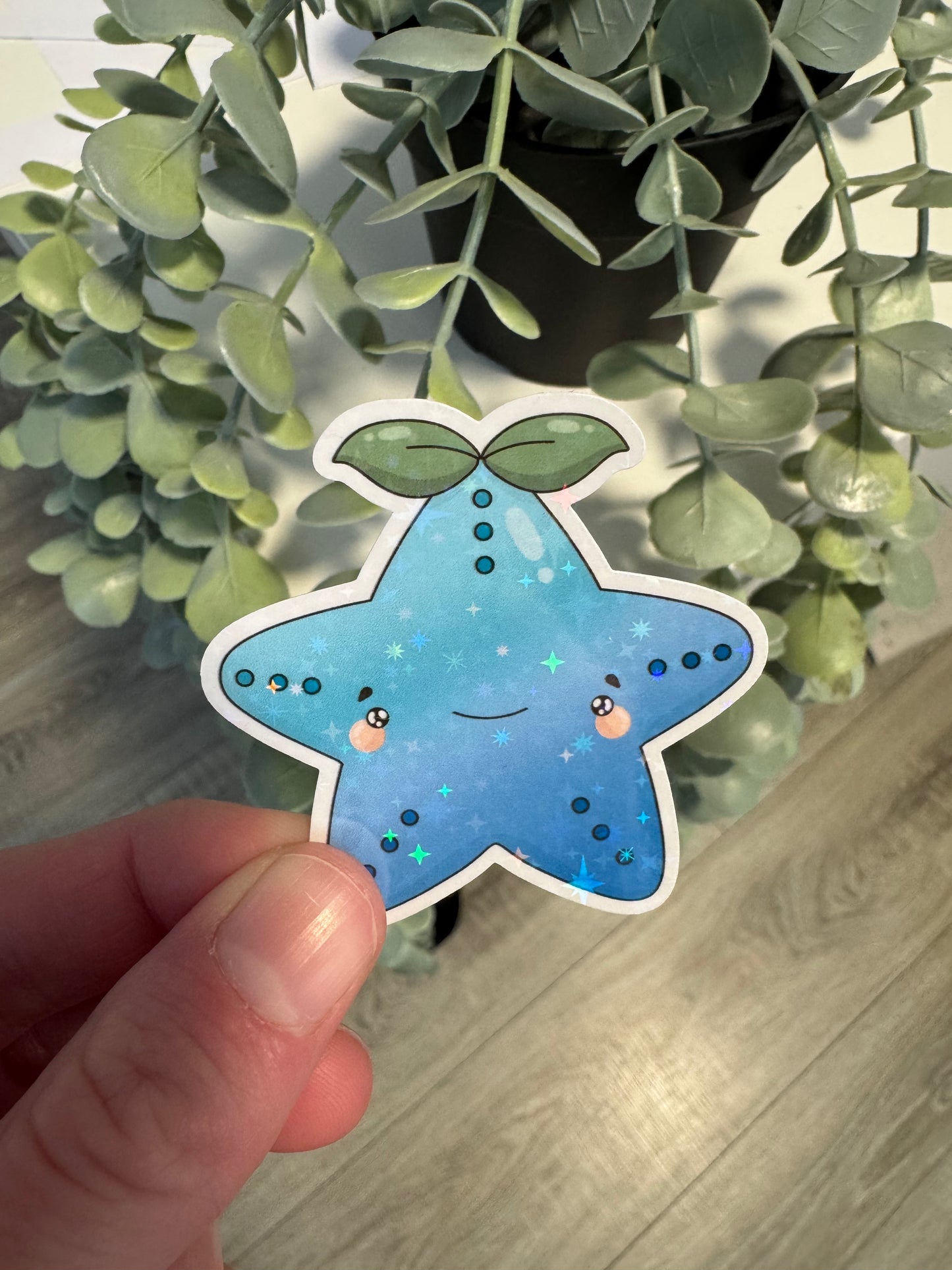 Seestern Sticker kawaii bunt