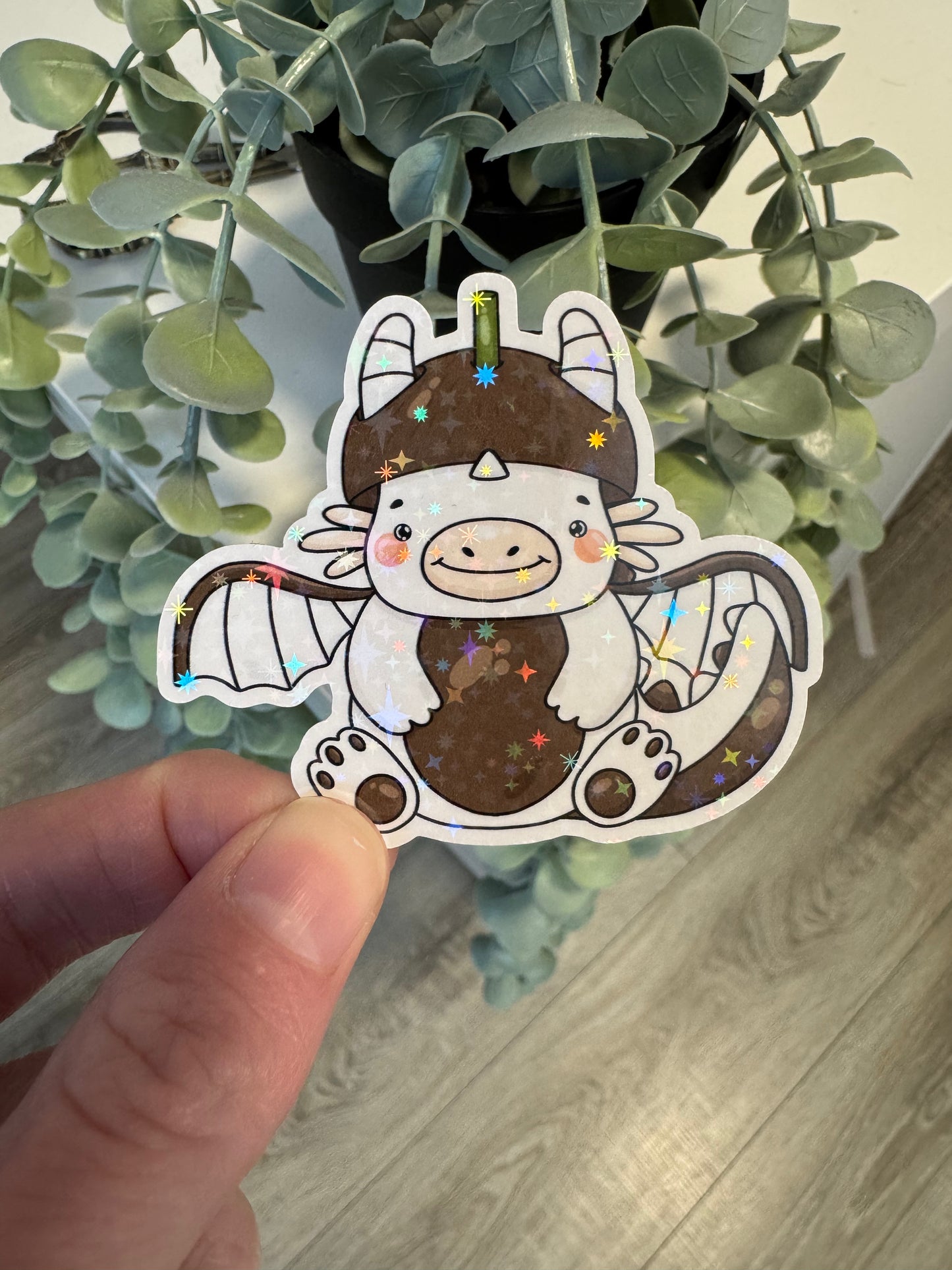 Sticker Früchte Drachen kawaii Erdbeere Drachenfrucht Zitrone