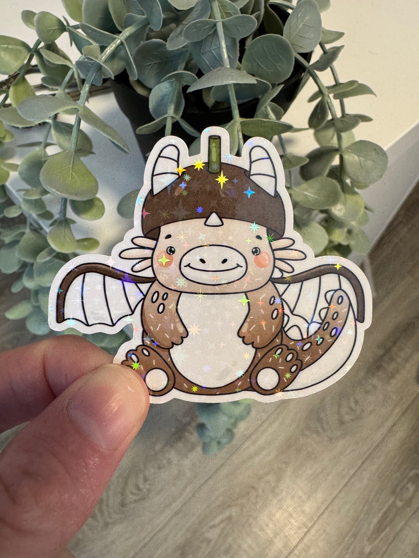 Sticker Früchte Drachen kawaii Erdbeere Drachenfrucht Zitrone