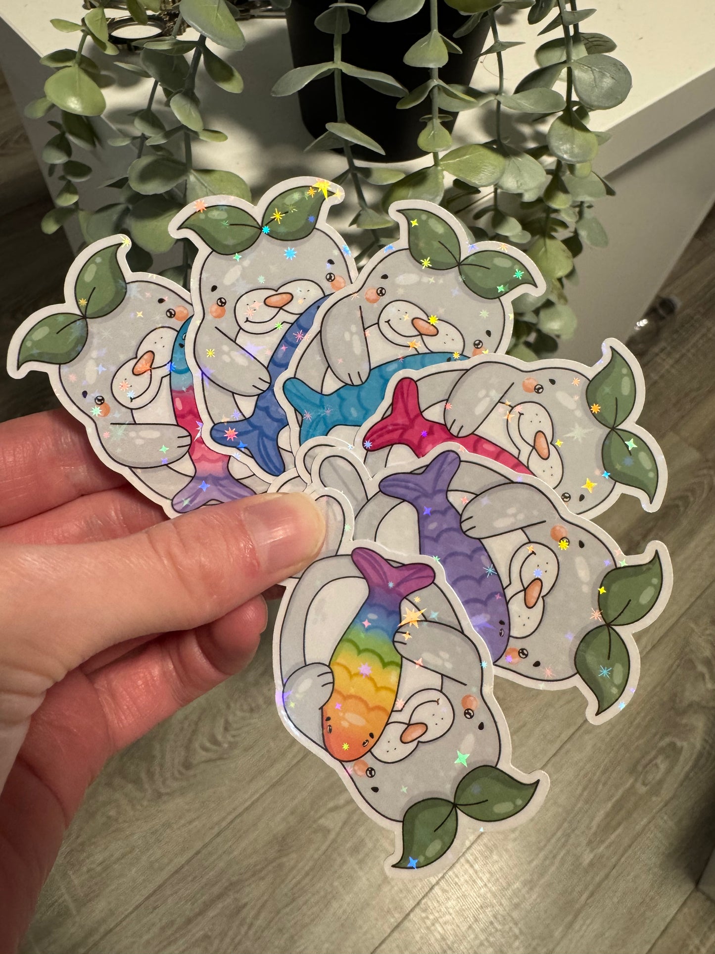 Sticker Robbe kawaii