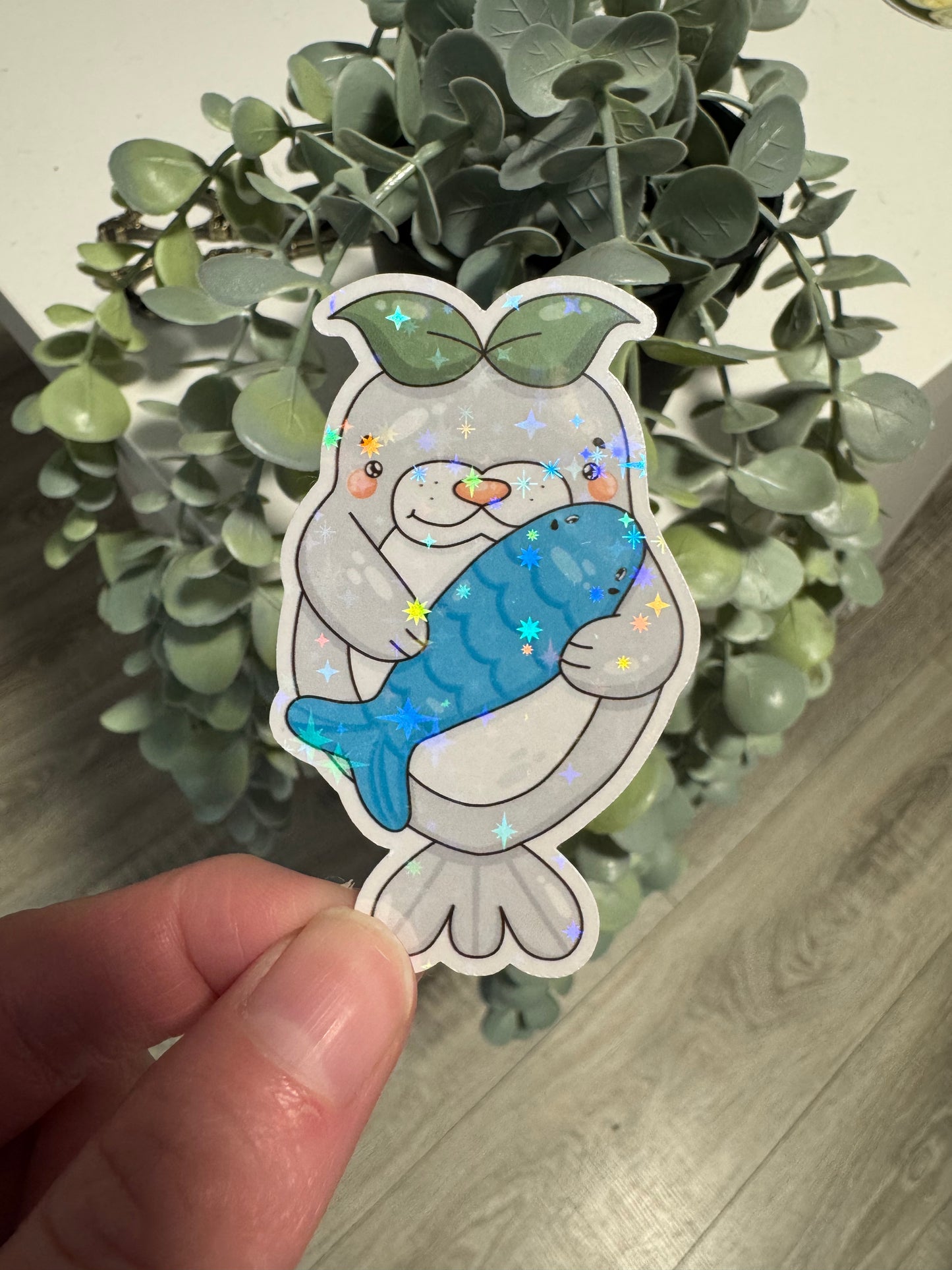 Sticker Robbe kawaii