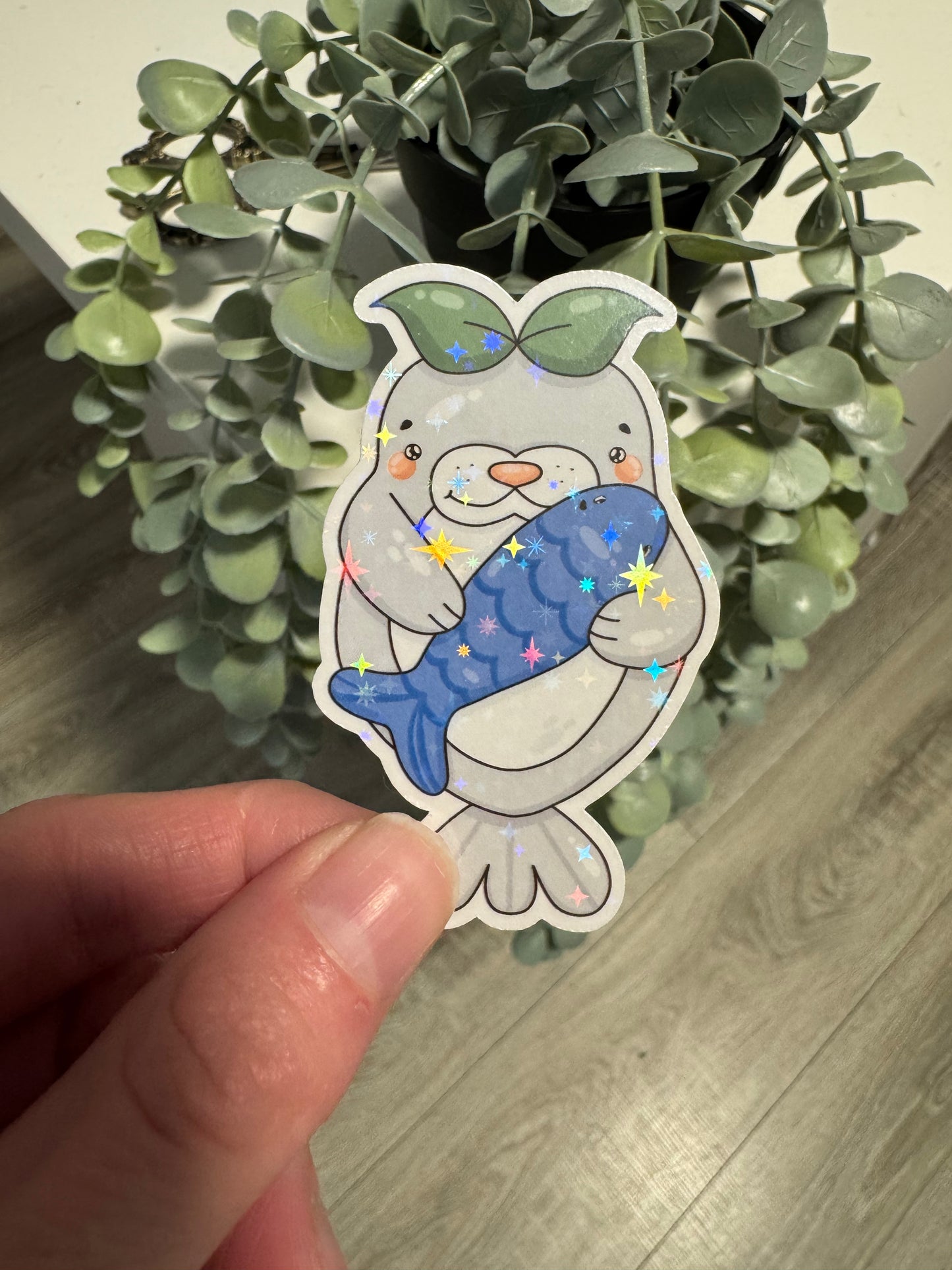 Sticker Robbe kawaii