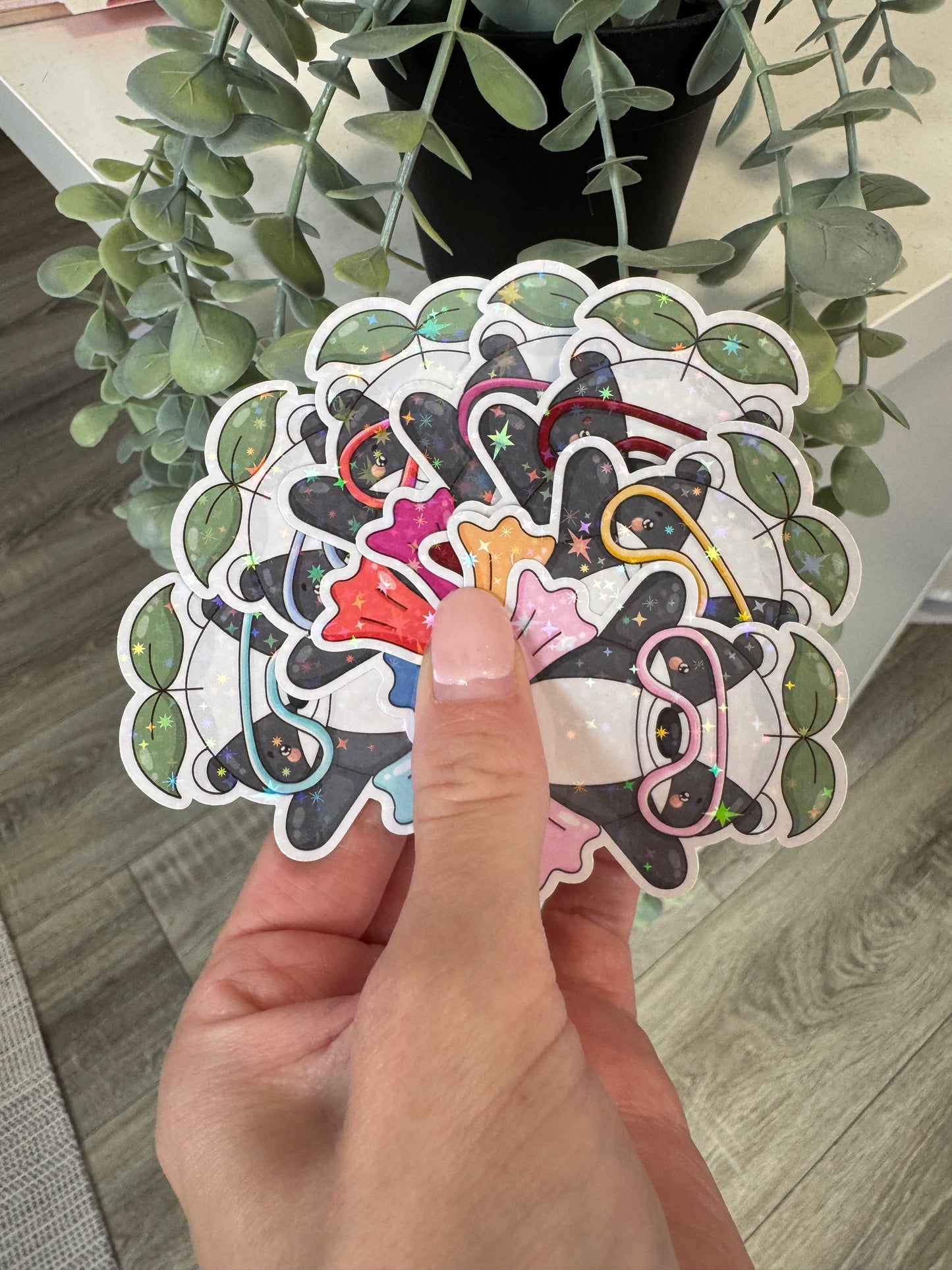 Sticker Dachs Taucher Sommer