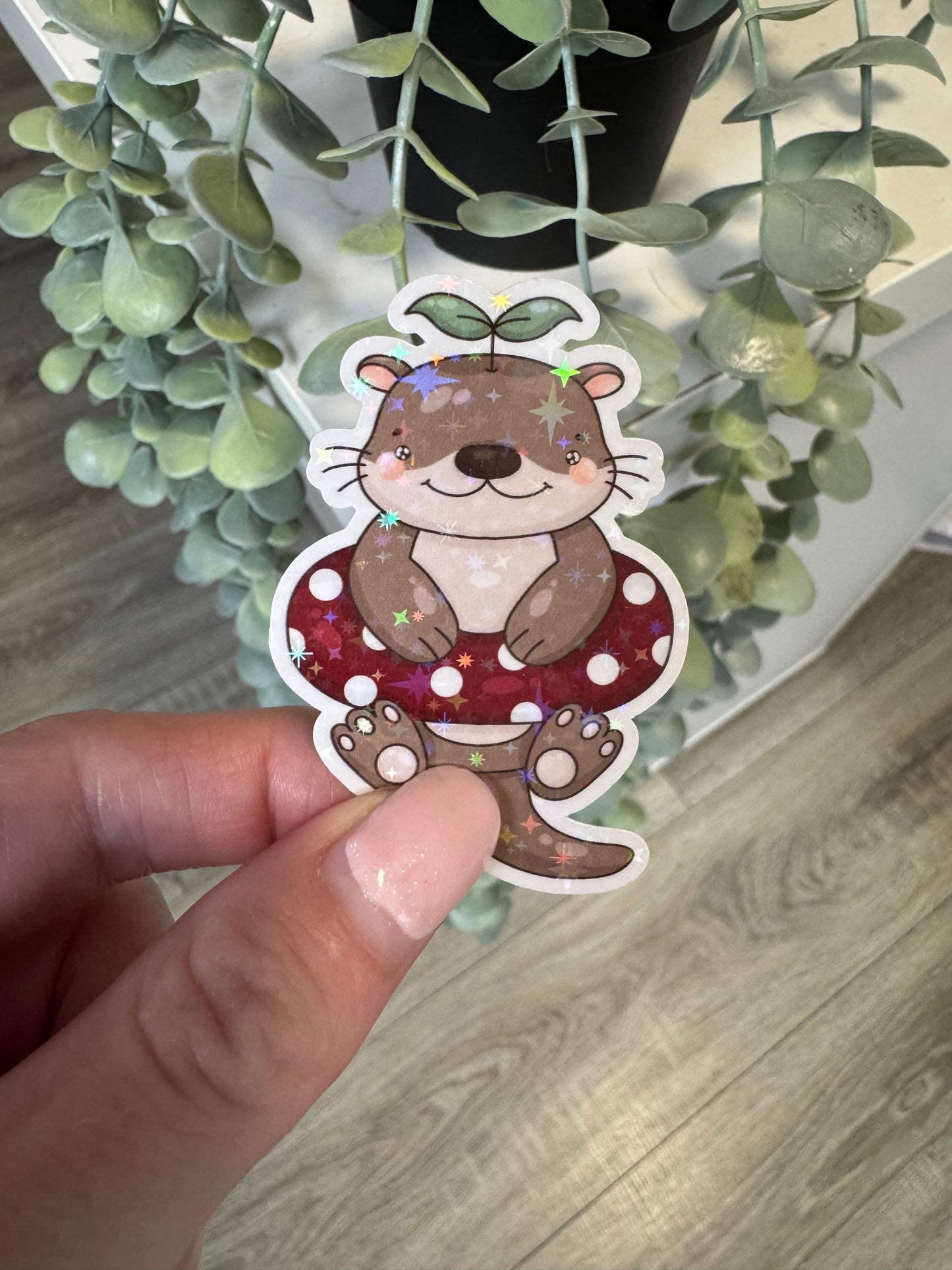 Sticker Otter Sommer Schwimmreifen