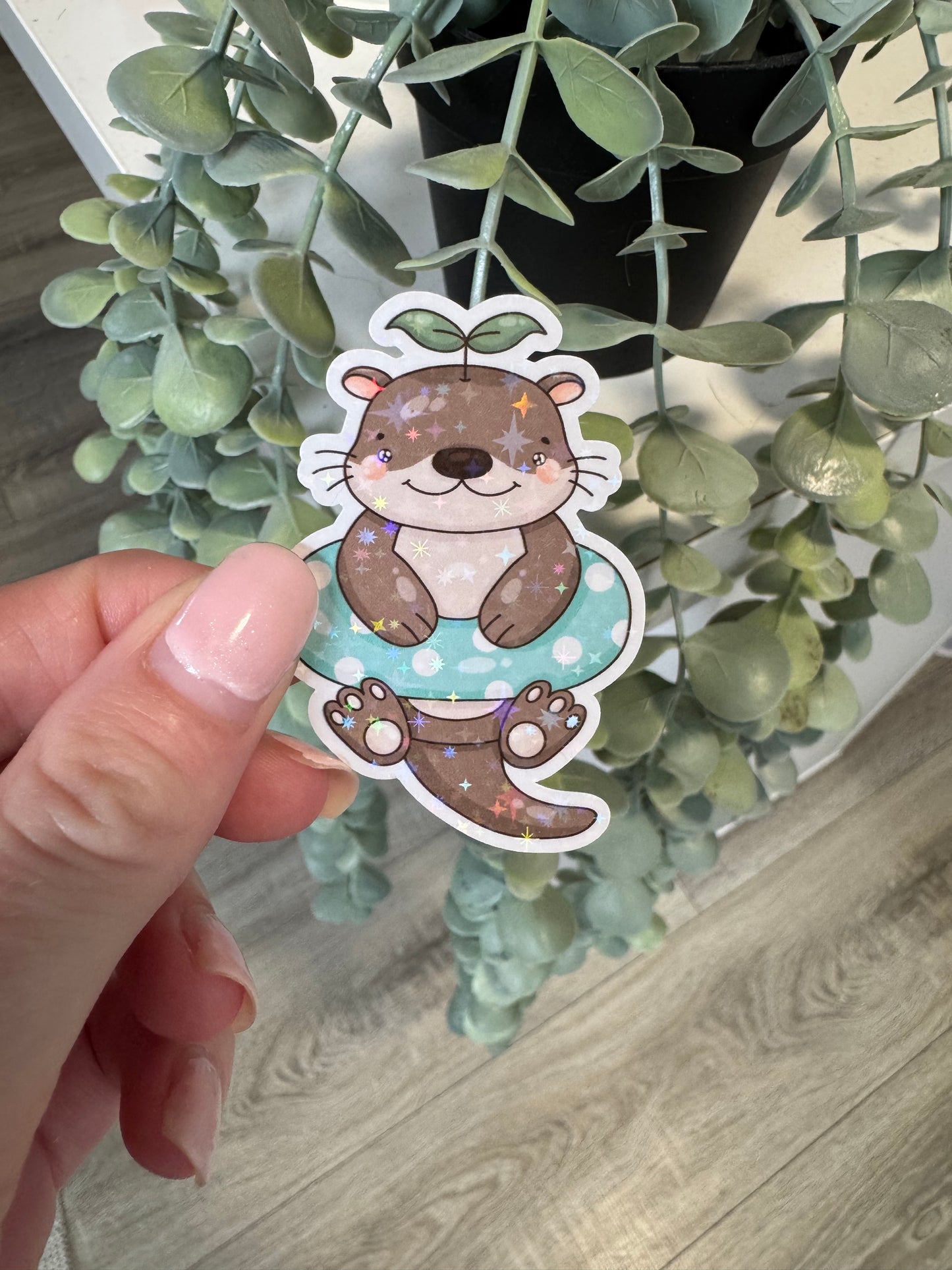 Sticker Otter Sommer Schwimmreifen