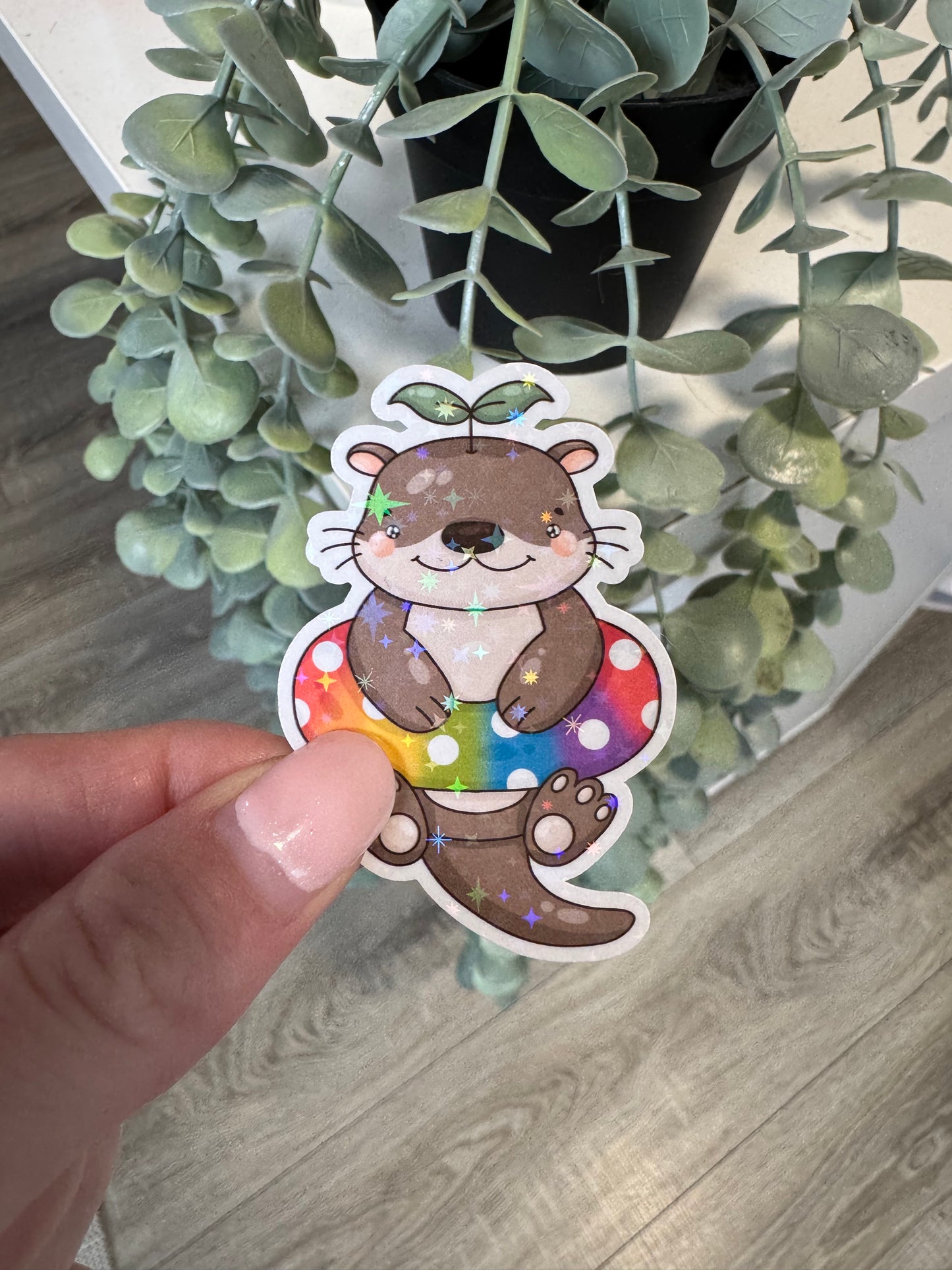 Sticker Otter Sommer Schwimmreifen