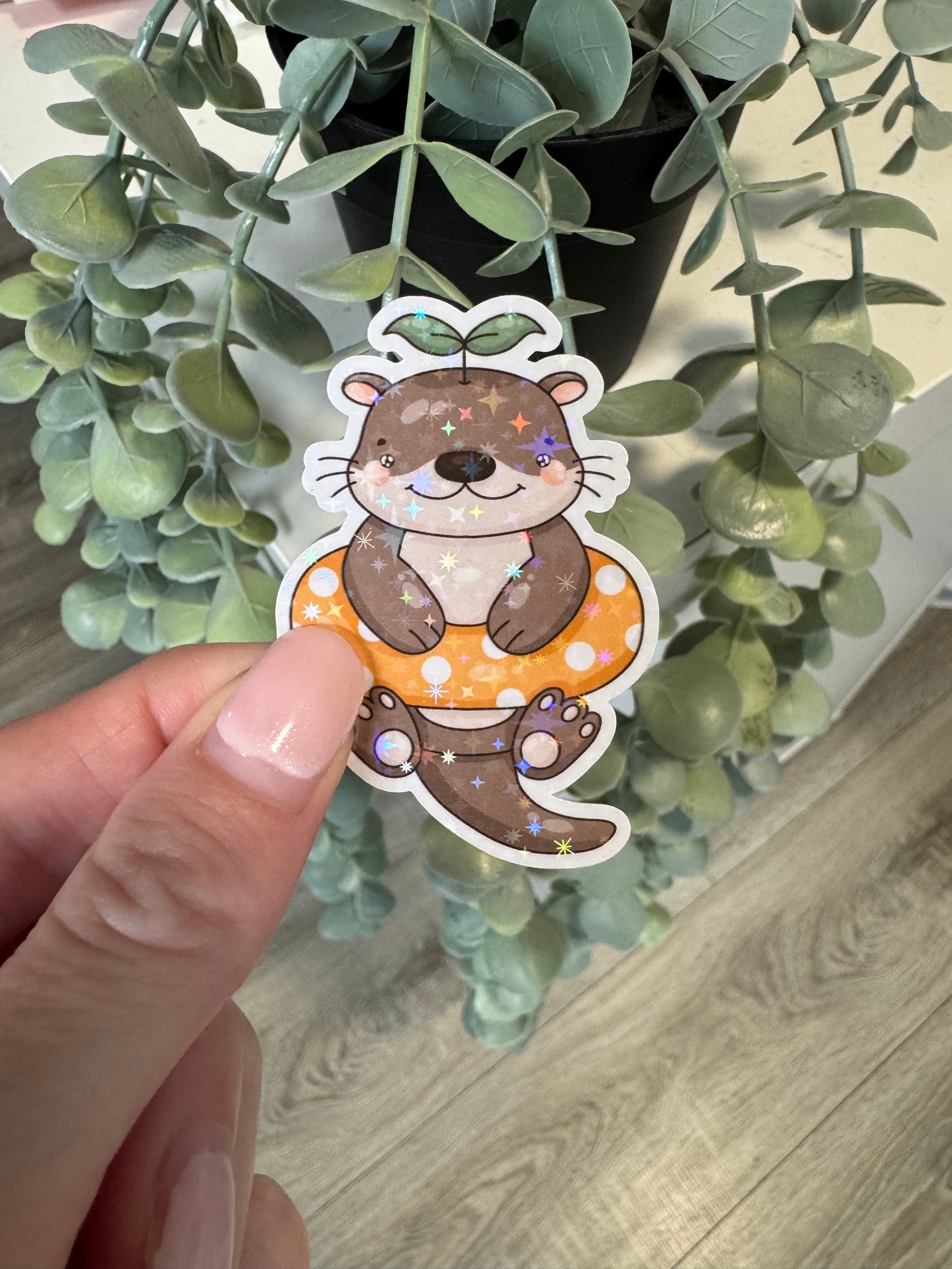Sticker Otter Sommer Schwimmreifen