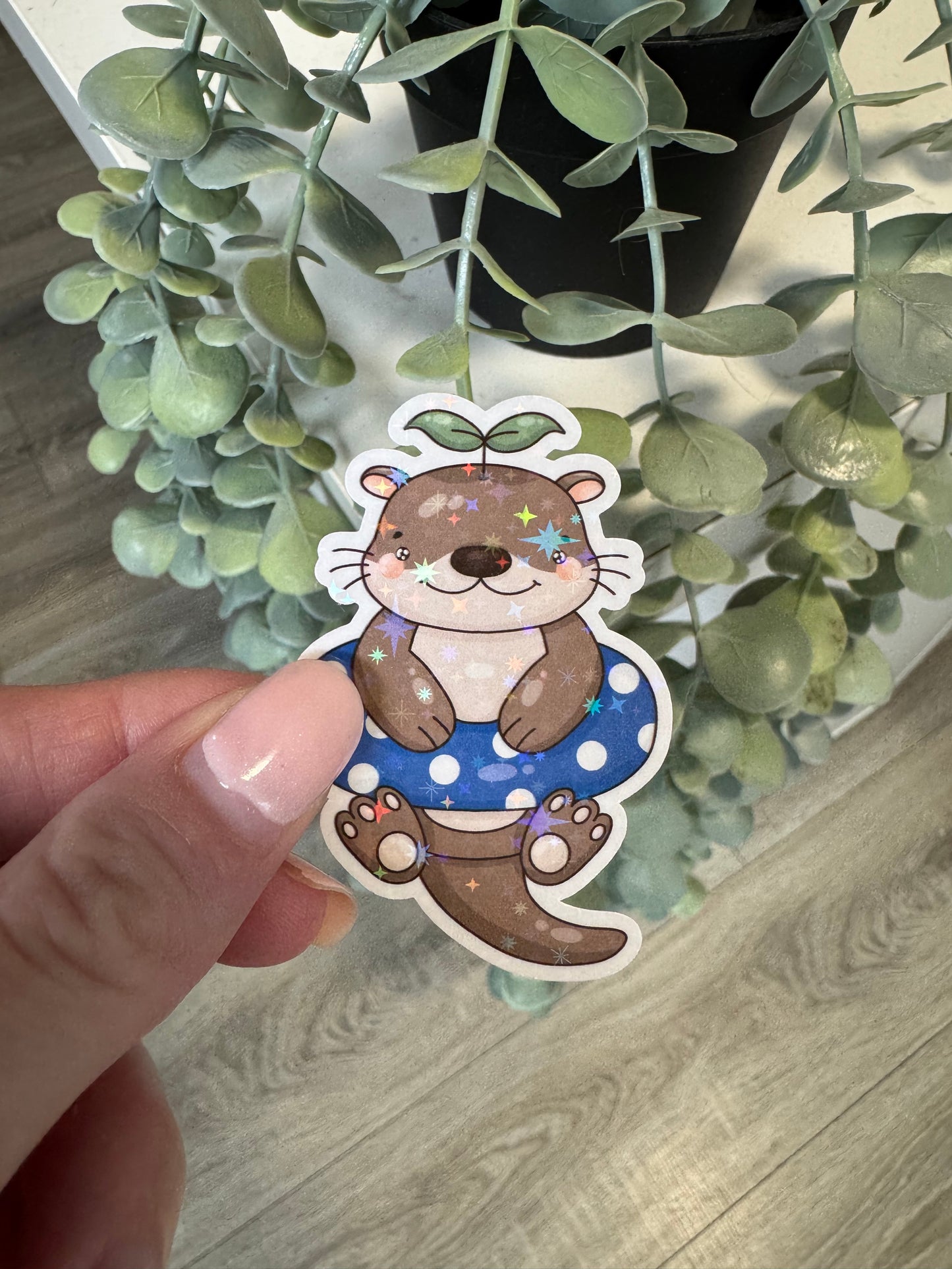 Sticker Otter Sommer Schwimmreifen