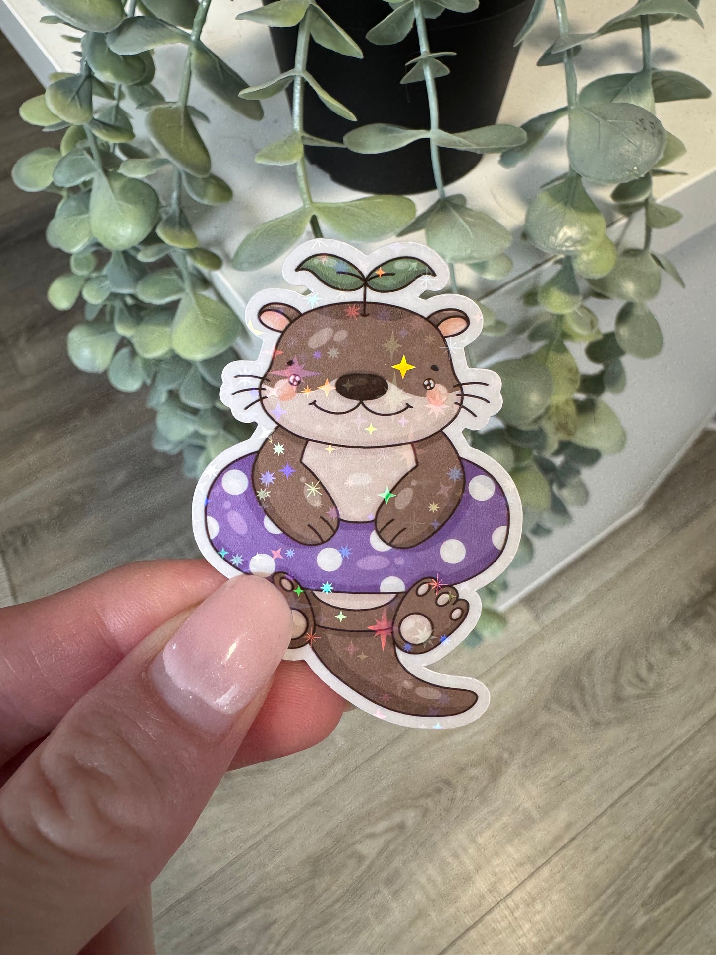 Sticker Otter Sommer Schwimmreifen