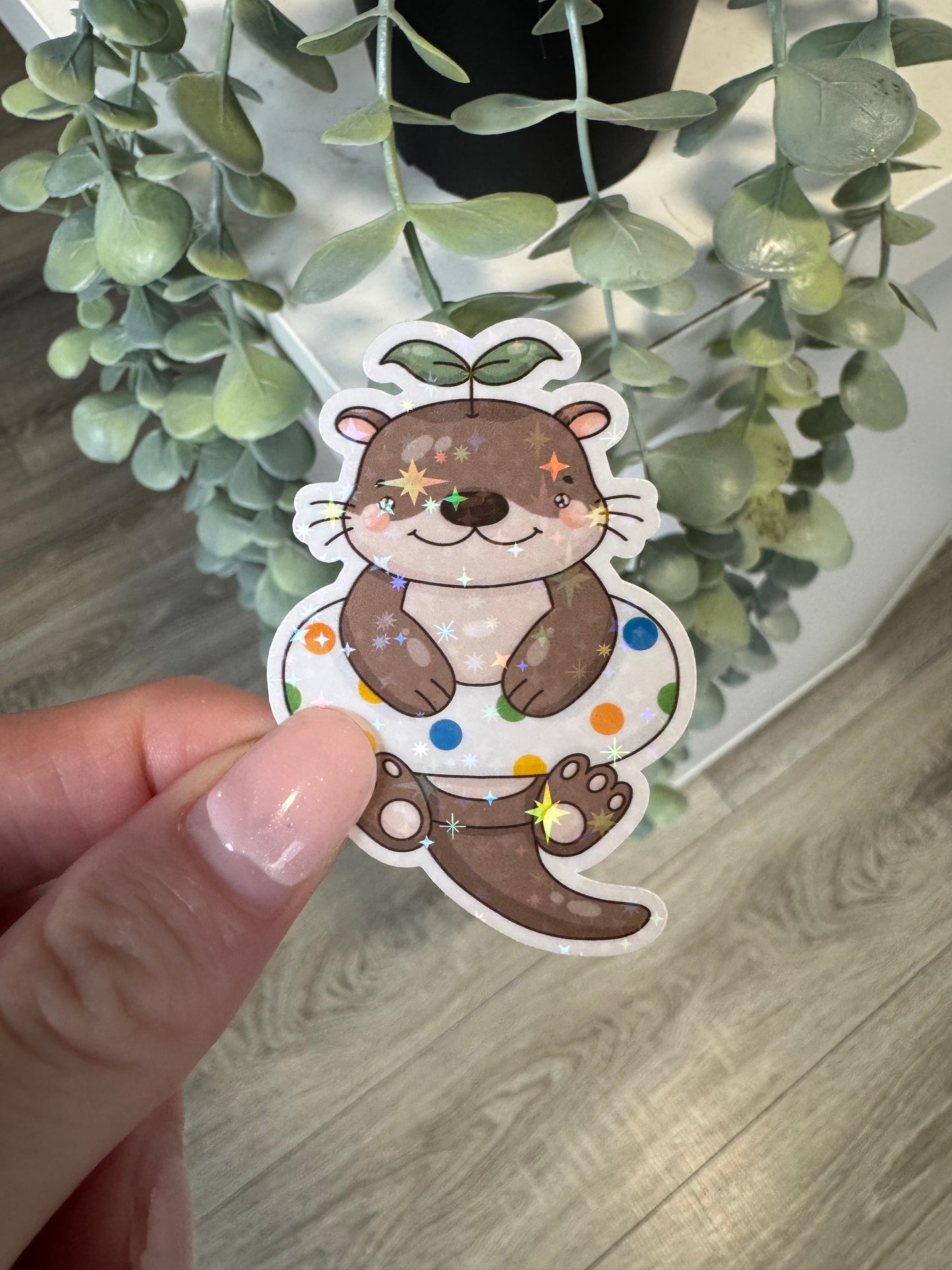 Sticker Otter Sommer Schwimmreifen