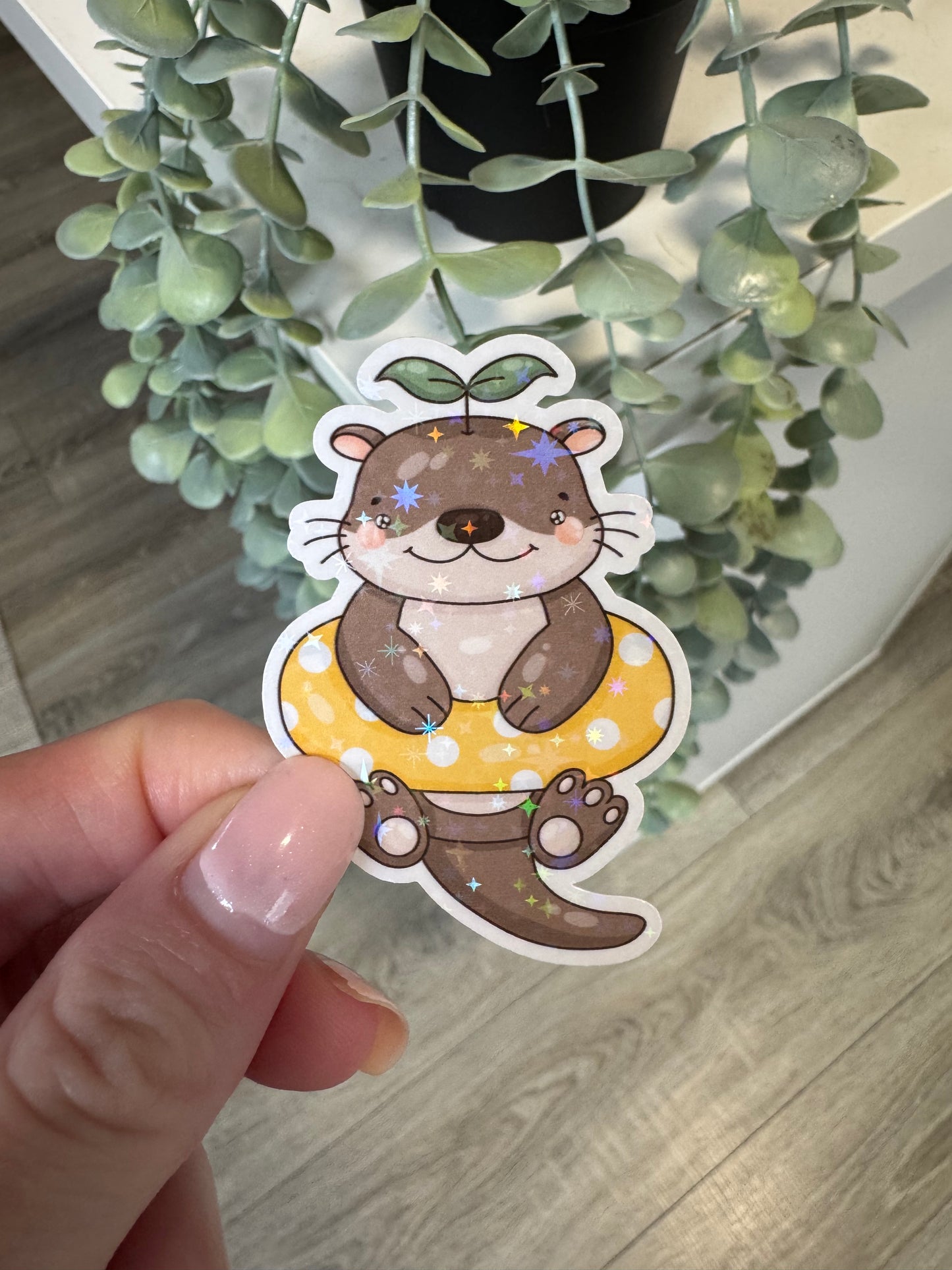 Sticker Otter Sommer Schwimmreifen