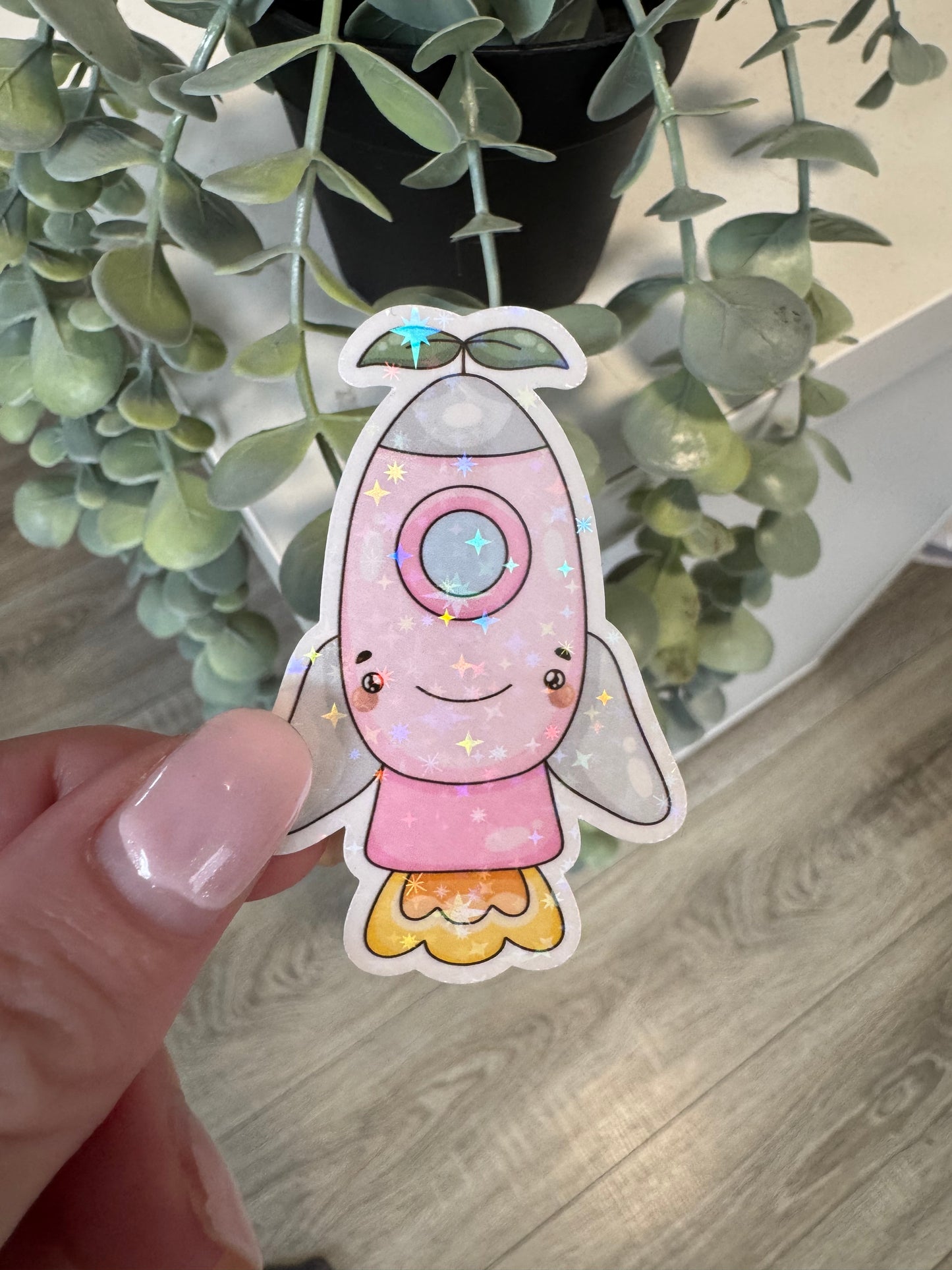Sticker Rakete kawaii