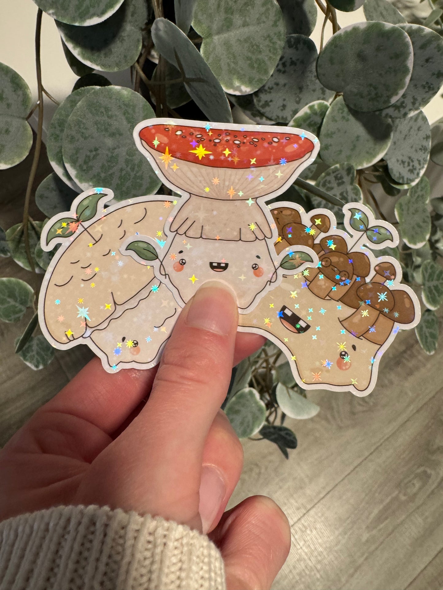 Sticker Pilz Herbst kawaii