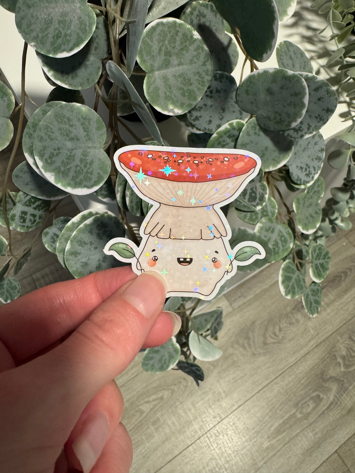 Sticker Pilz Herbst kawaii