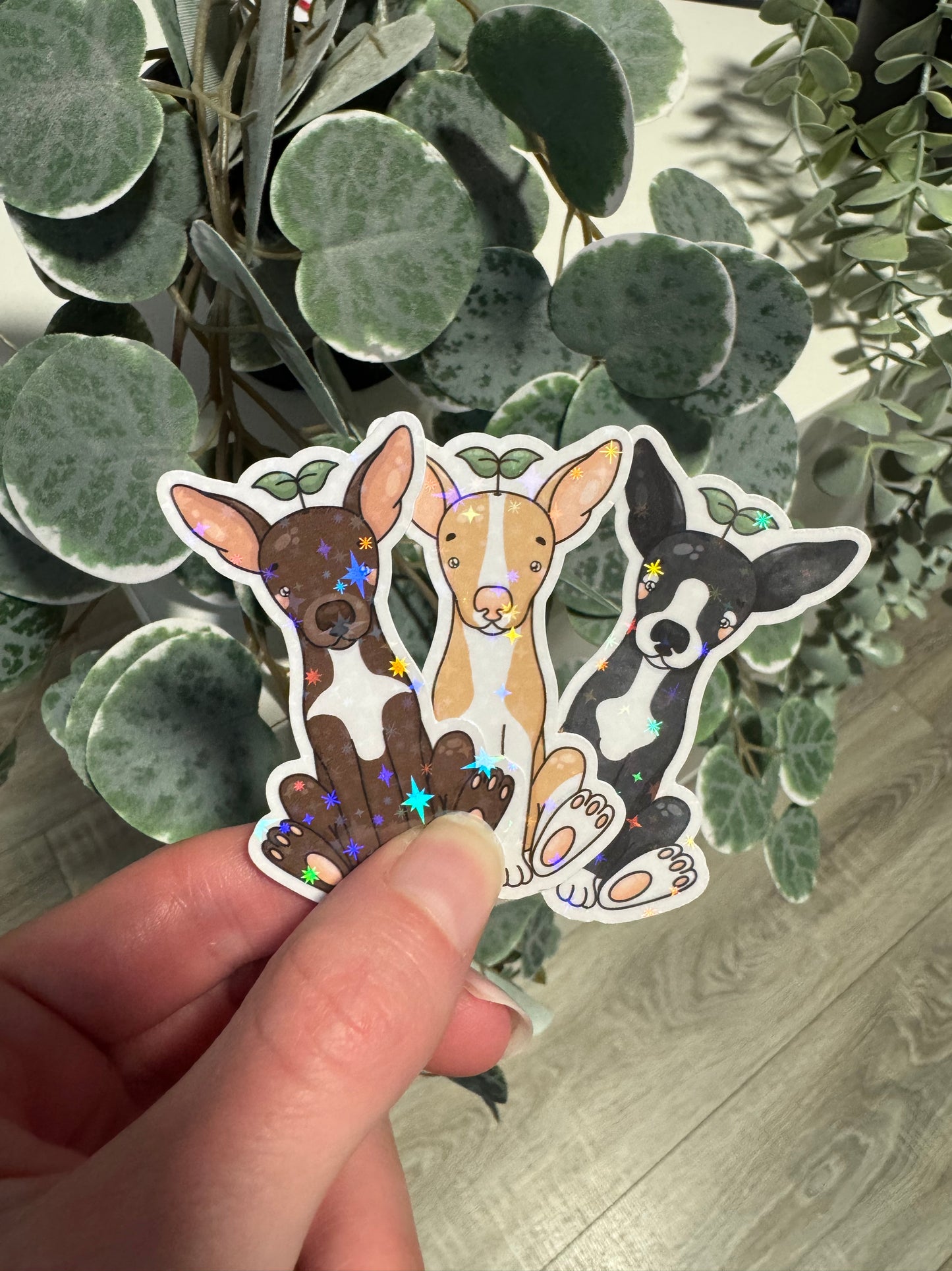Sticker Windhund kawaii