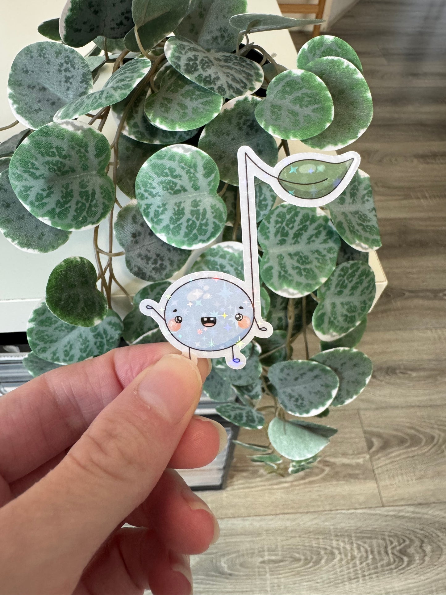 Sticker Note blau kawaii