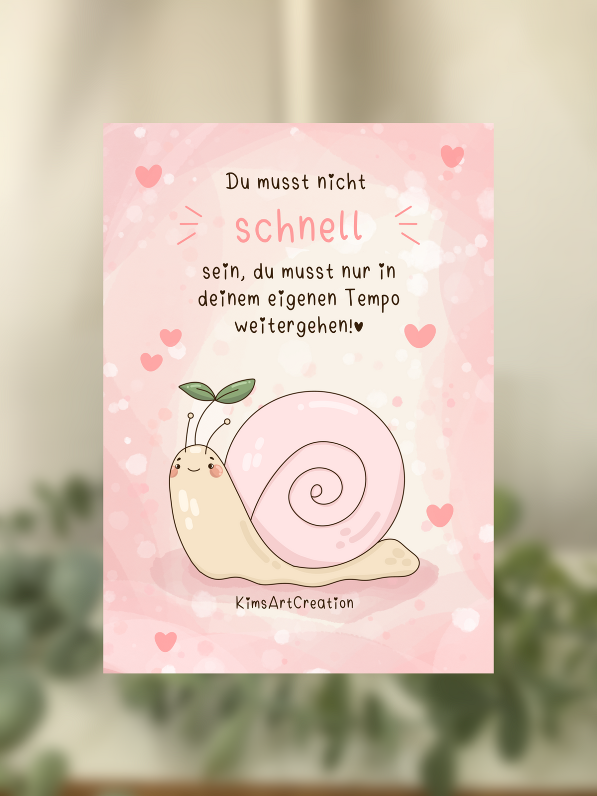 Karte Reminder Schnecke