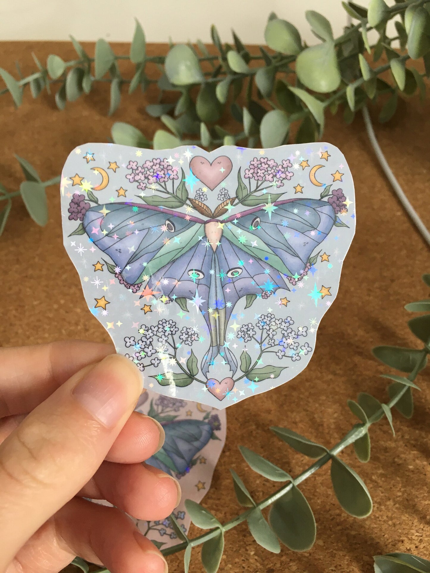 Glitzer Sticker Motte Aufkleber Laptop Sticker Bullet Journal