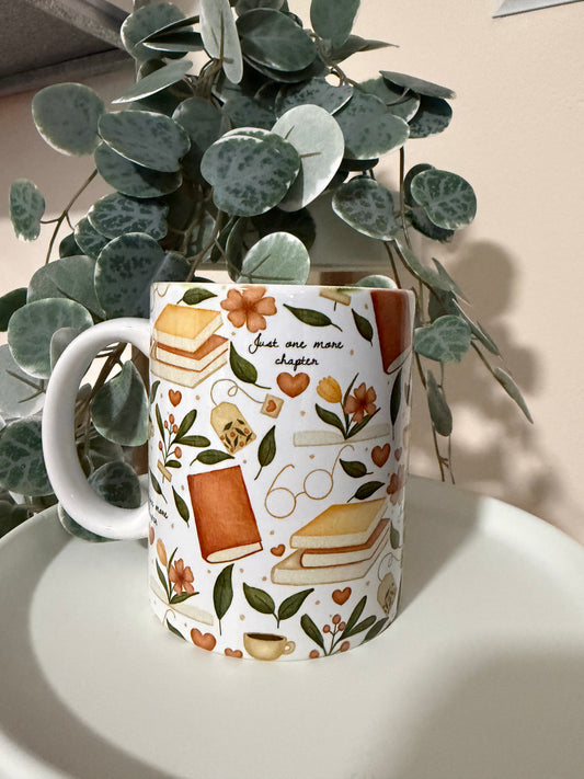 Tasse Büchermotiv