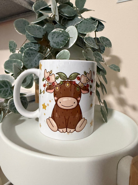 Tasse Elch Lichterkette