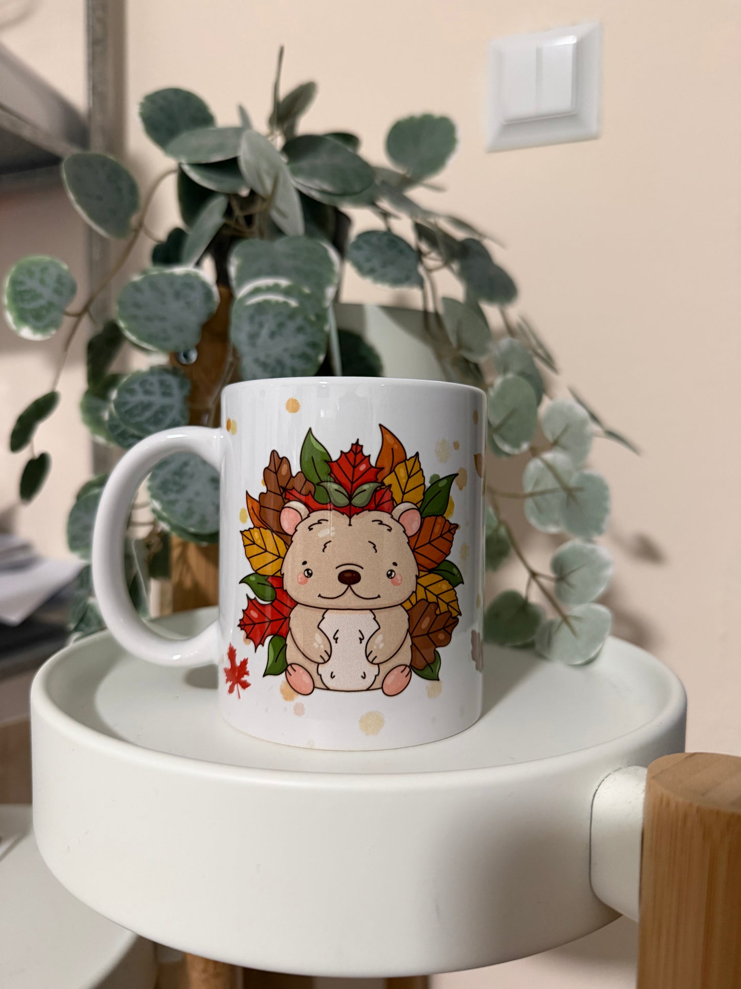 Tasse Igel herbstlich