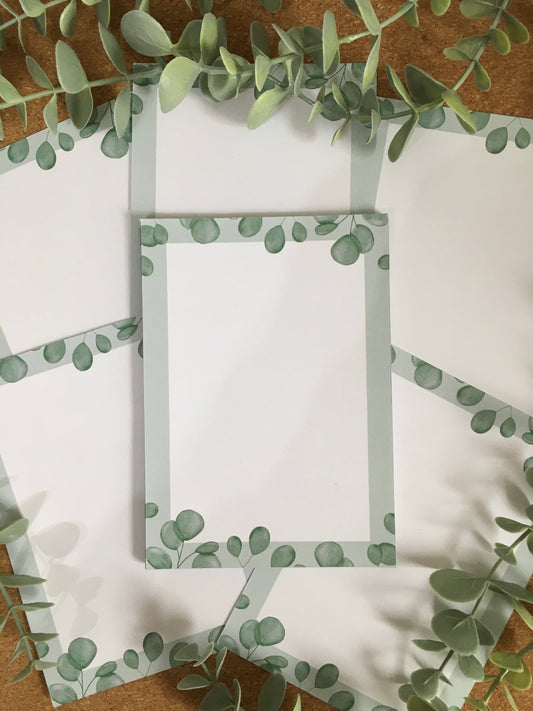 Notizblock Eukalyptus Memopad Notizen kawaii Pflanzen