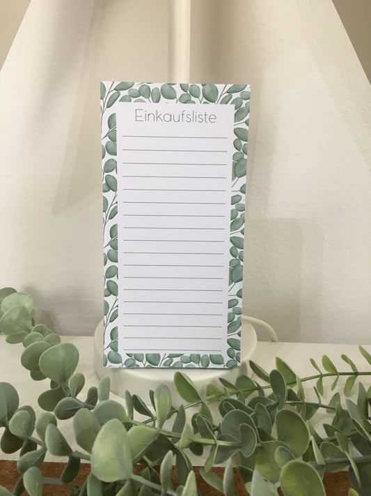 Einkaufsliste Notizblock einkaufen Memopad 50 Blatt